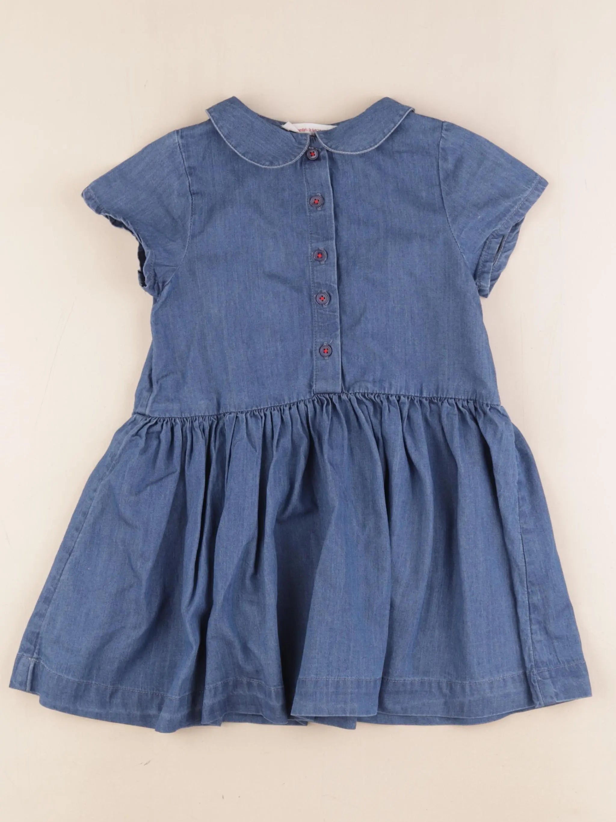Monoprix - robe bleu - 3 ans