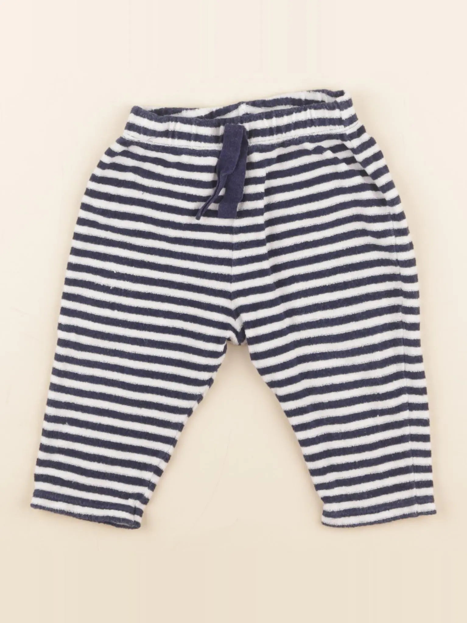 Petit Bateau - pantalon bleu - 6 mois