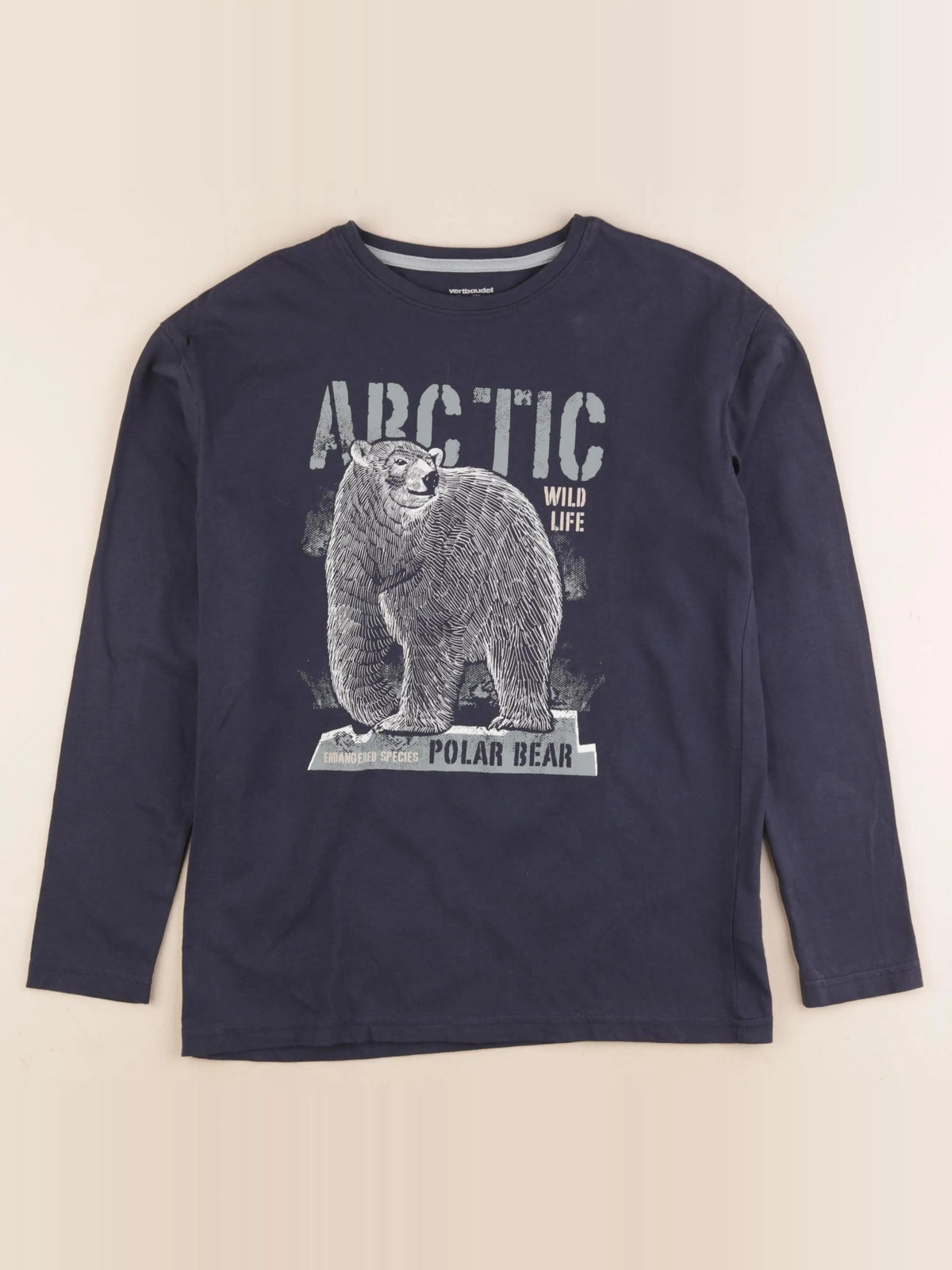 Vertbaudet - tee-shirt bleu - 12 ans