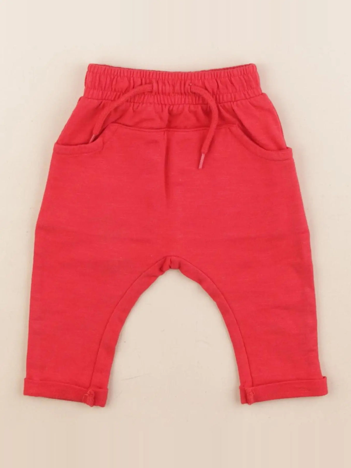 Vertbaudet - jogging rouge - 3 mois