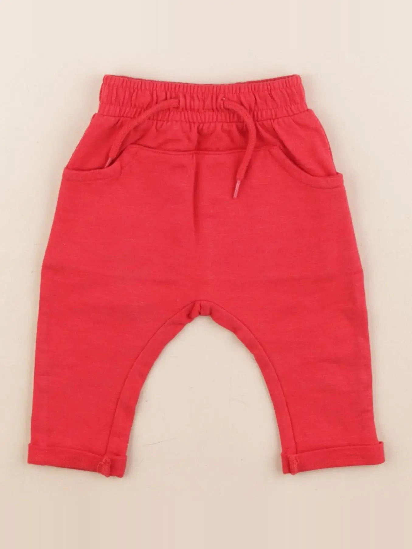 Vertbaudet - jogging rouge - 3 mois