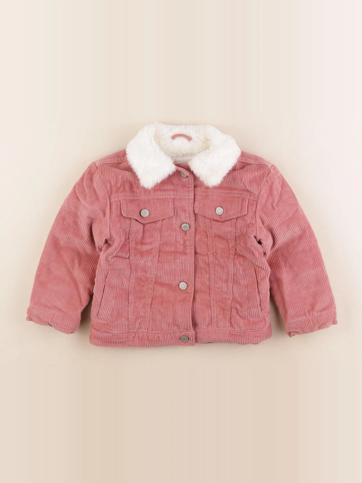 Vertbaudet - veste doublé rose - 4 ans