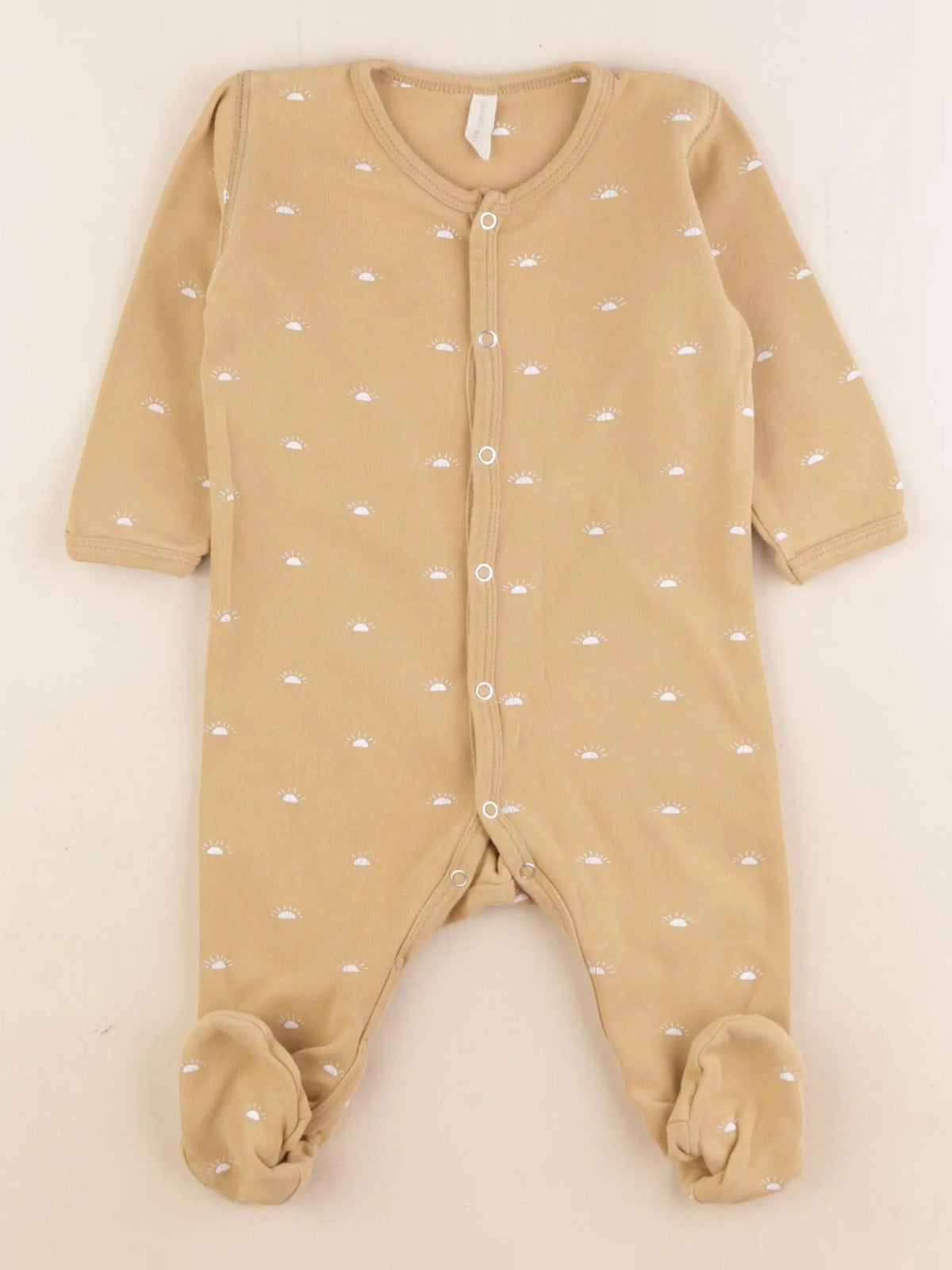 Quincy Mae - pyjama coton jaune - 6/12 mois