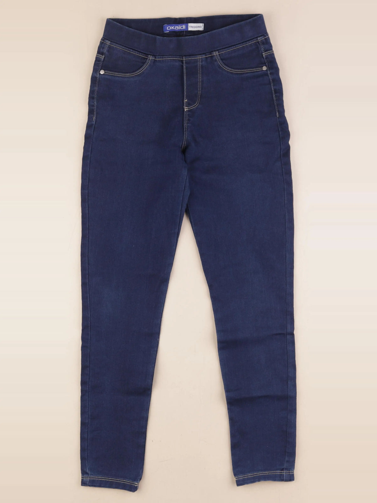 Okaidi - jegging bleu - 10 ans