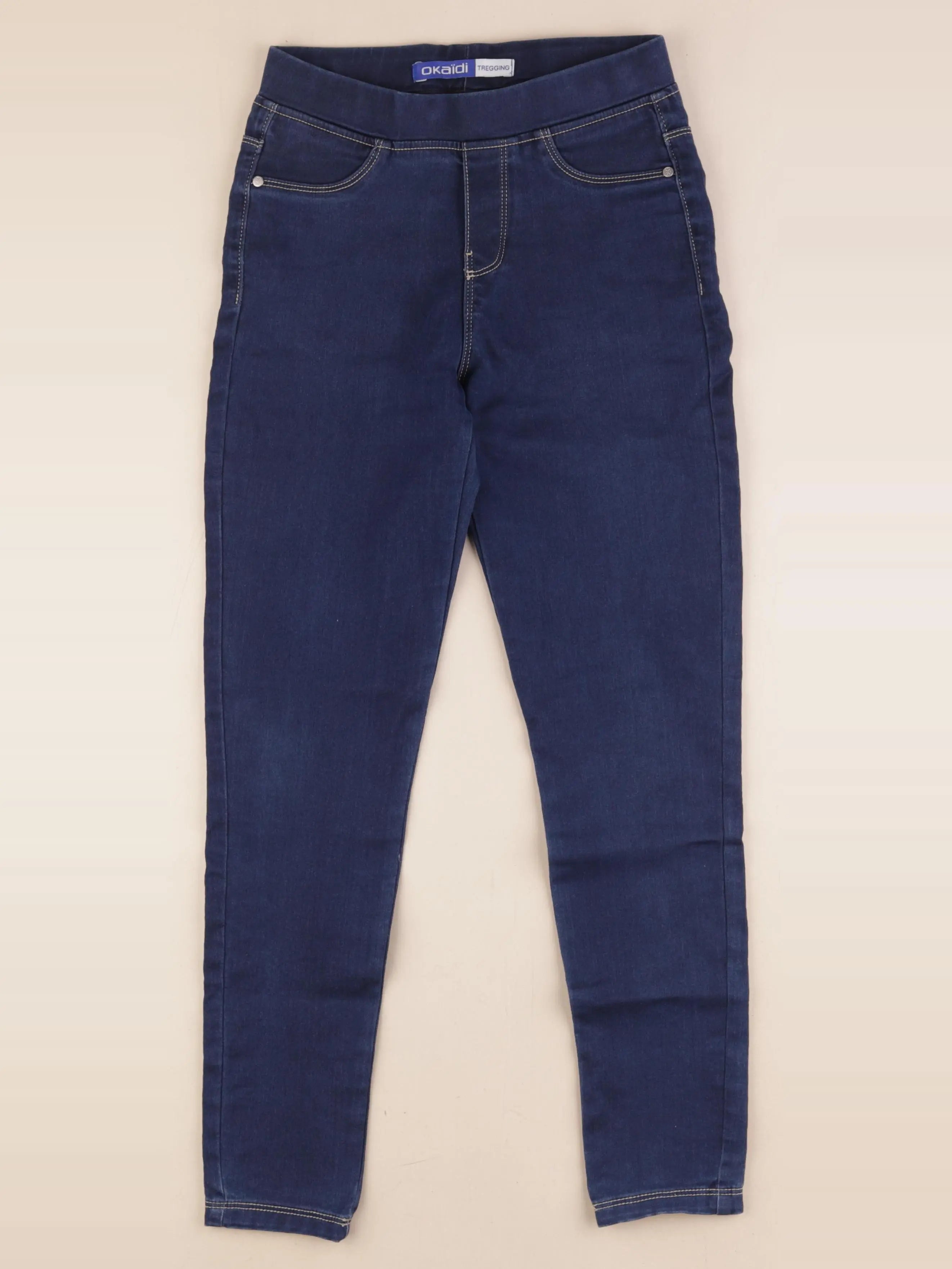 Okaidi - jegging bleu - 10 ans