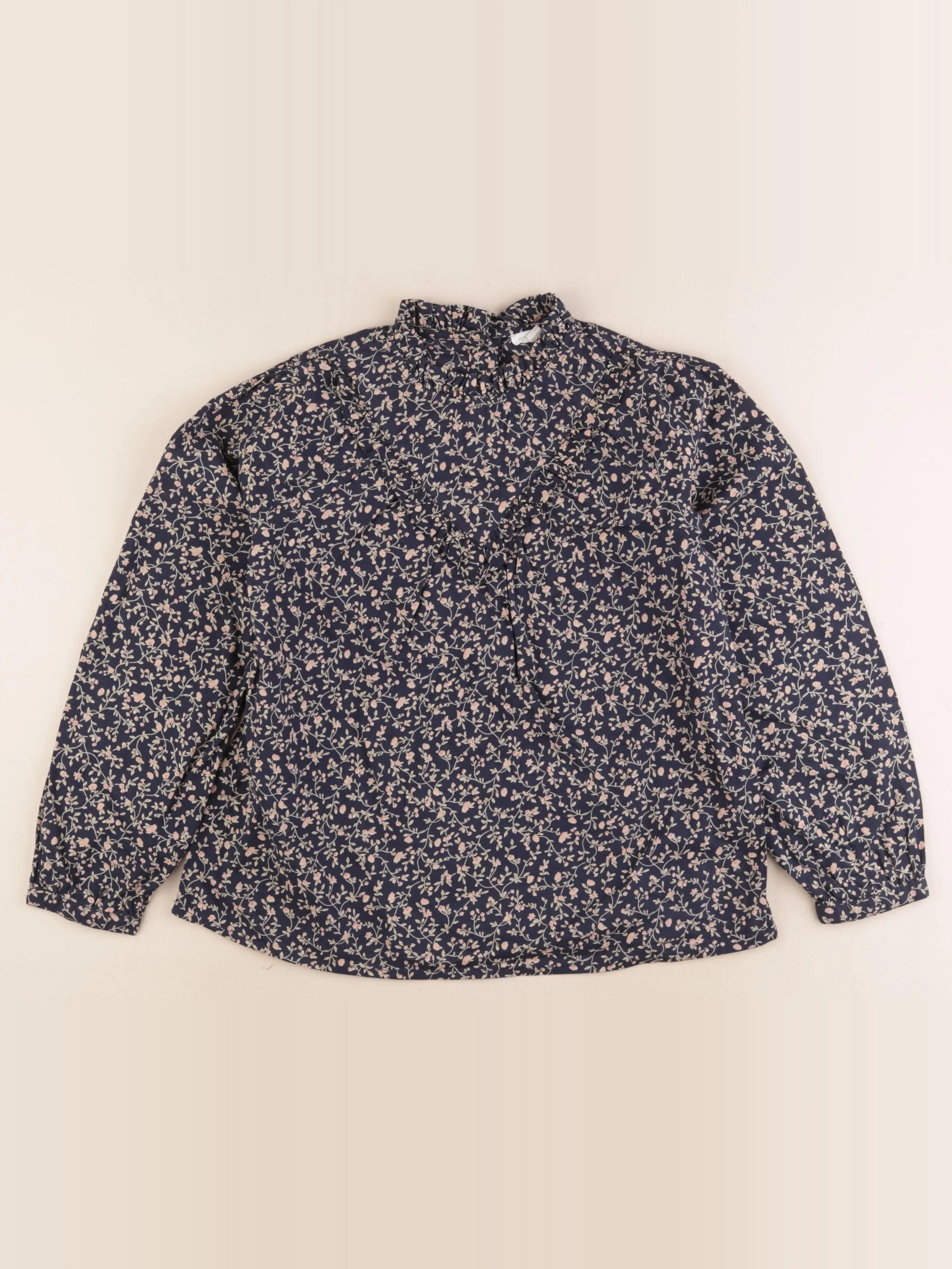 Vertbaudet - blouse bleu, rose - 10 ans