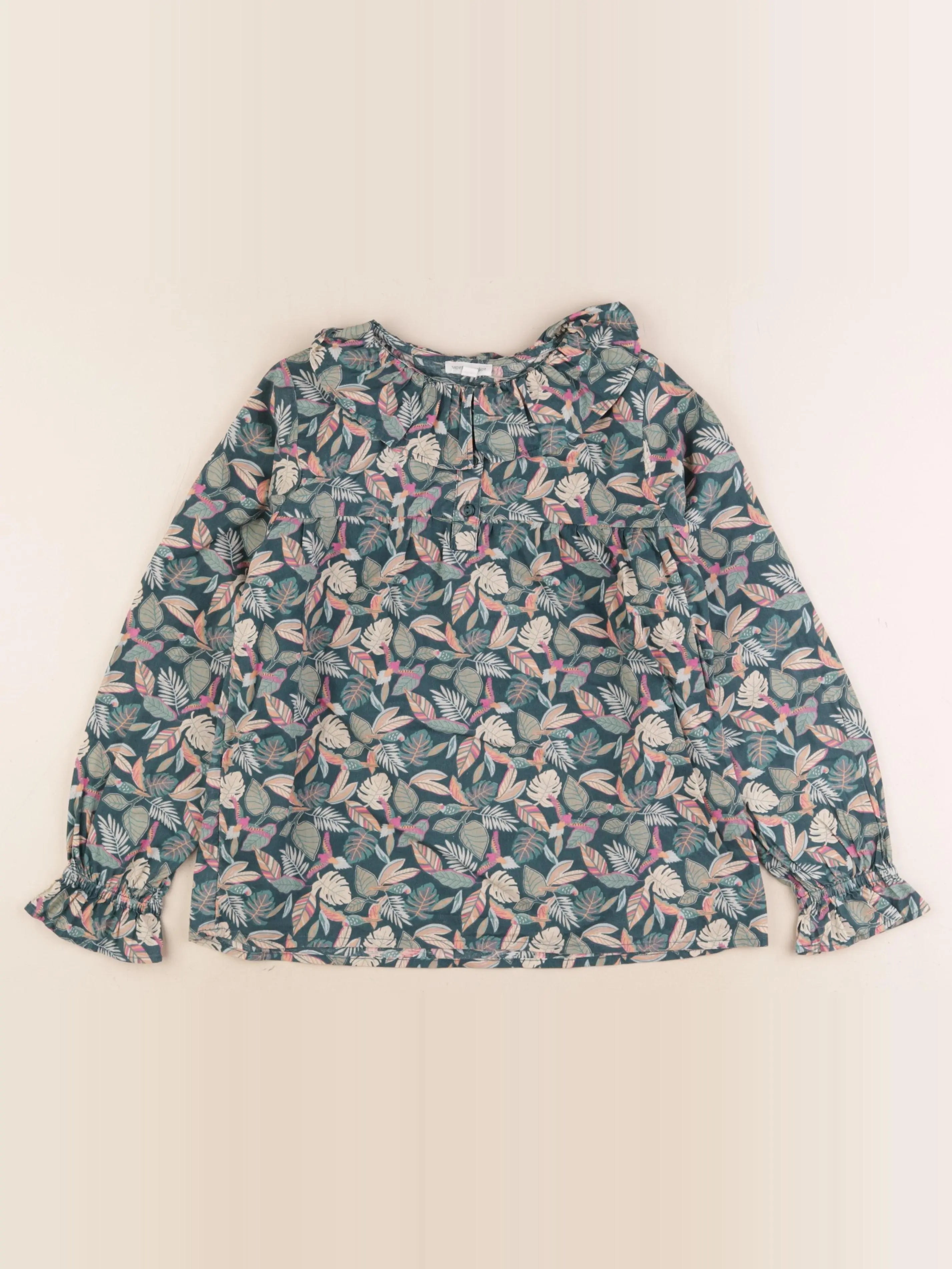 Vertbaudet - blouse multicolore - 9 ans