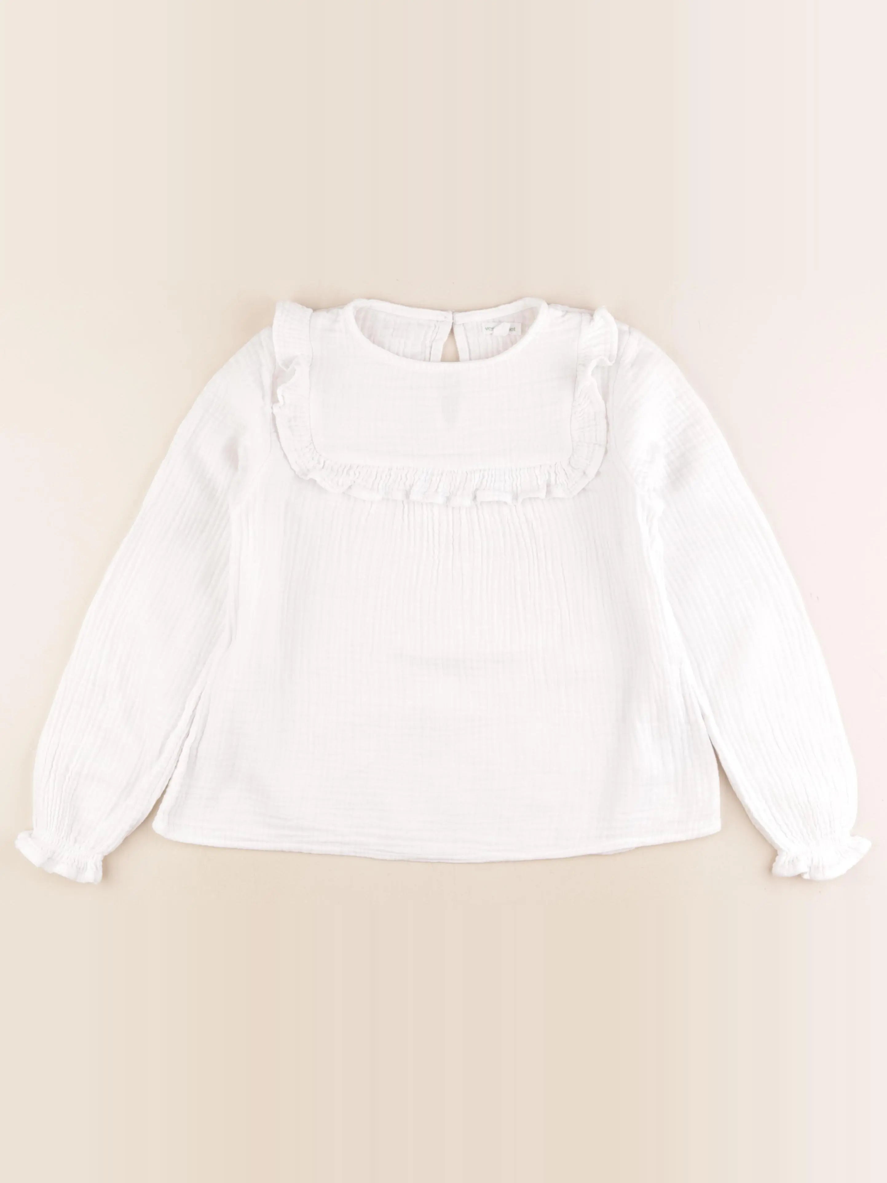 Vertbaudet - blouse blanc - 10 ans
