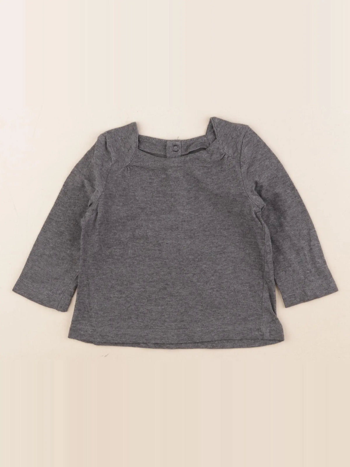 Natalys - tee-shirt gris - 12 mois