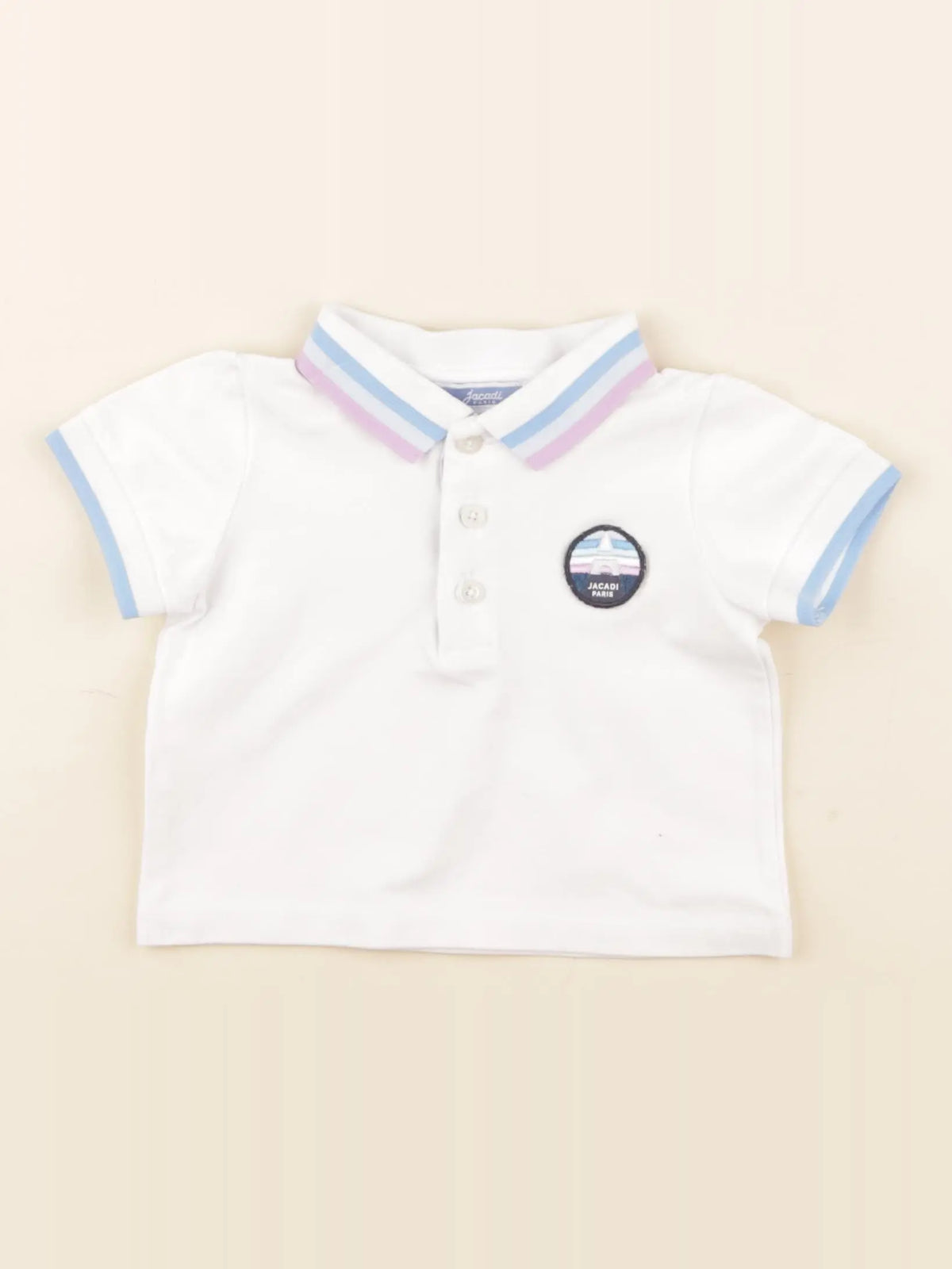 Jacadi - polo blanc - 6 mois