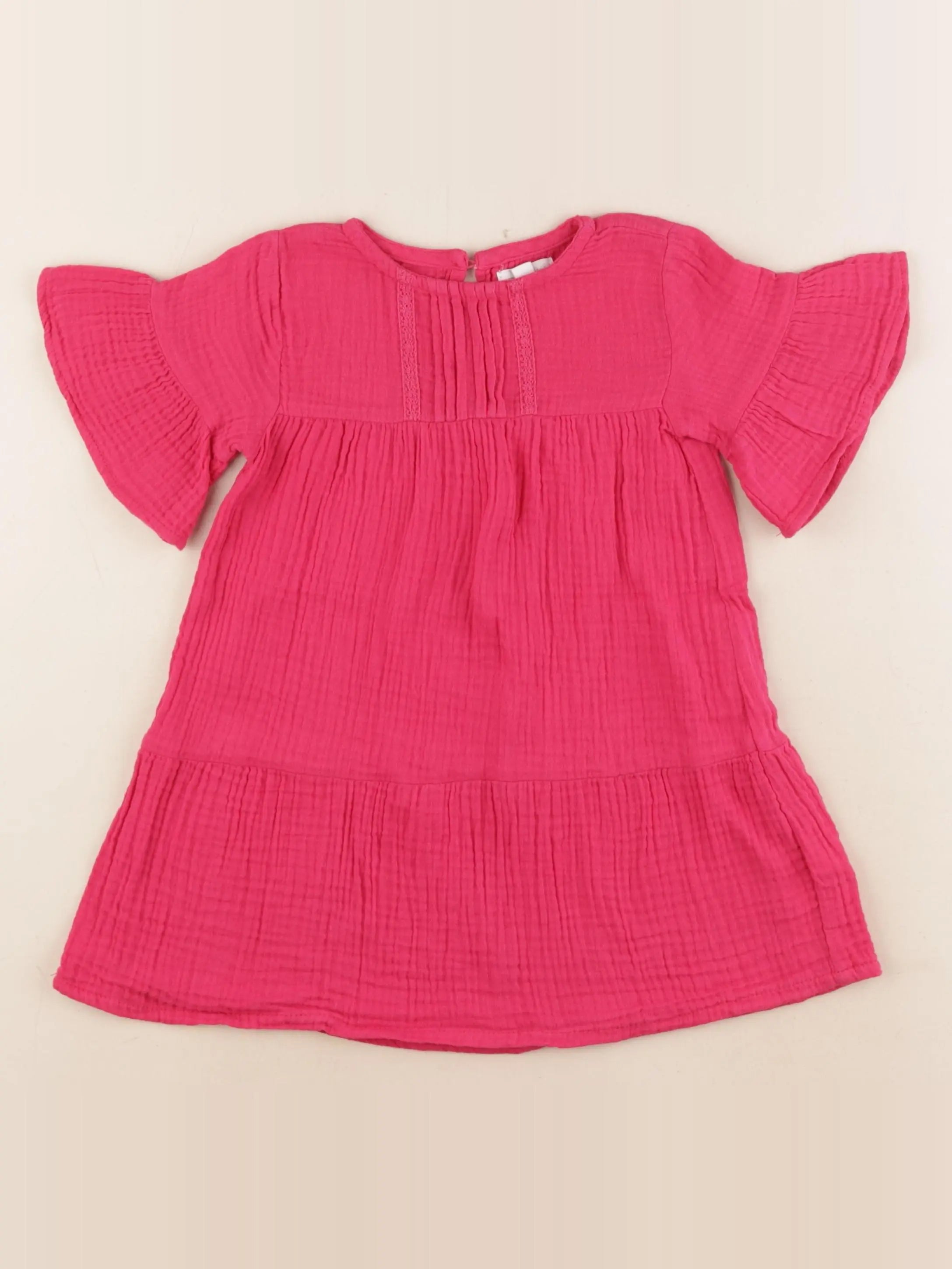 Vertbaudet - robe rose - 3 ans