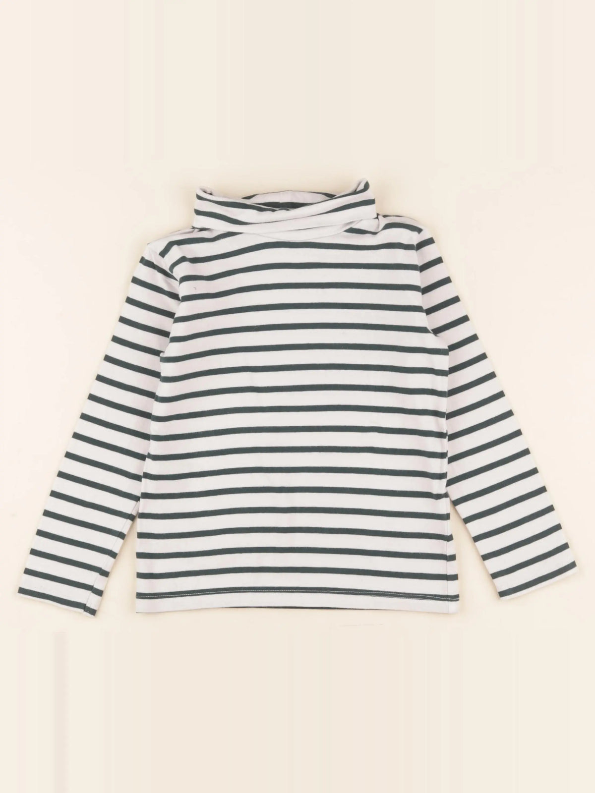 Vertbaudet - sous-pull blanc, vert - 4 ans