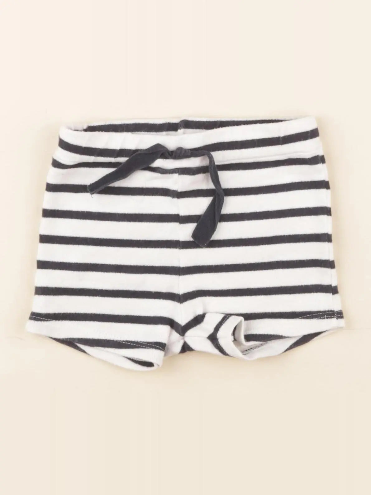 Petit Bateau - short blanc, bleu - 6 mois