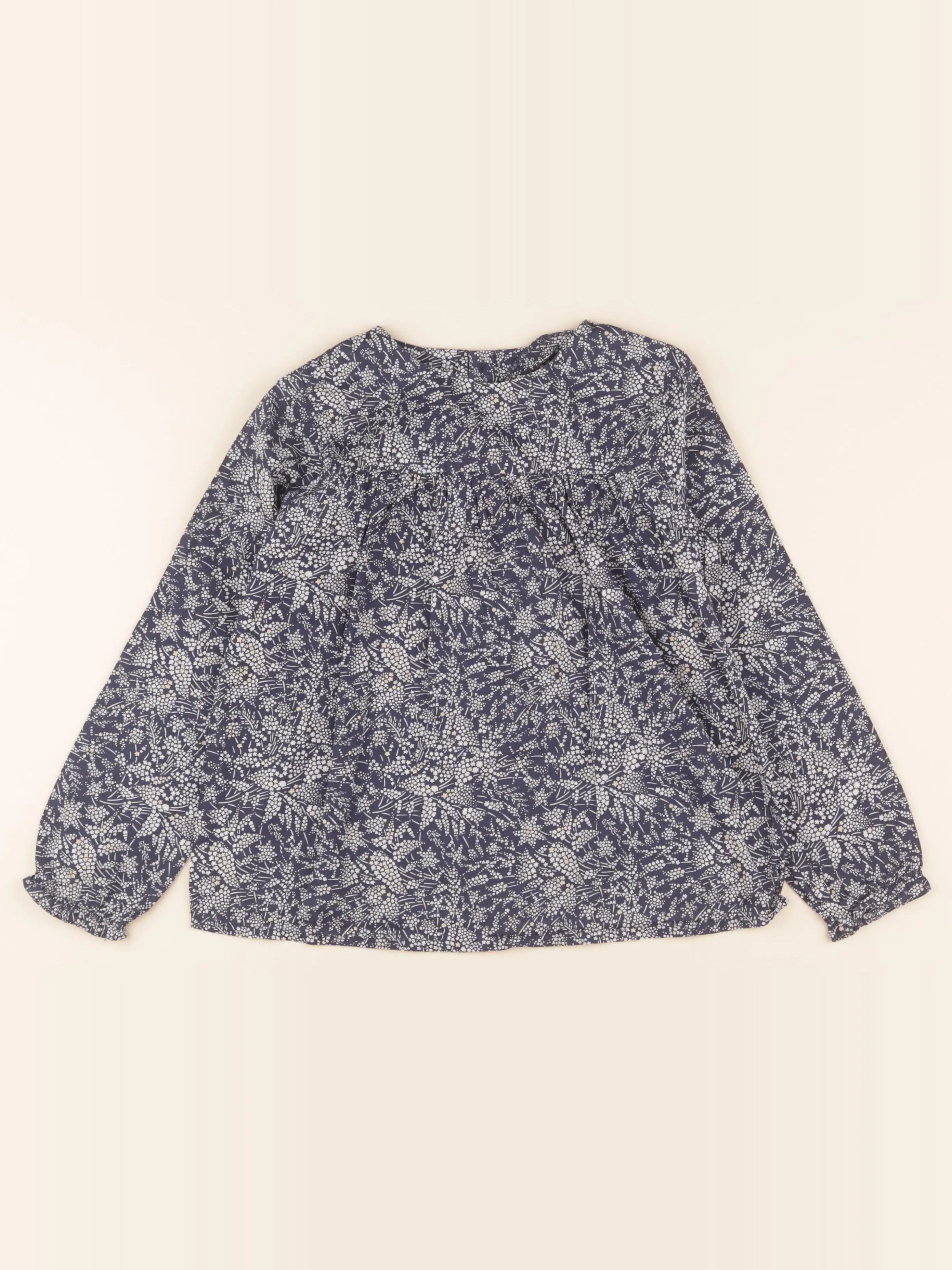 Jacadi - blouse liberty bleu - 8 ans