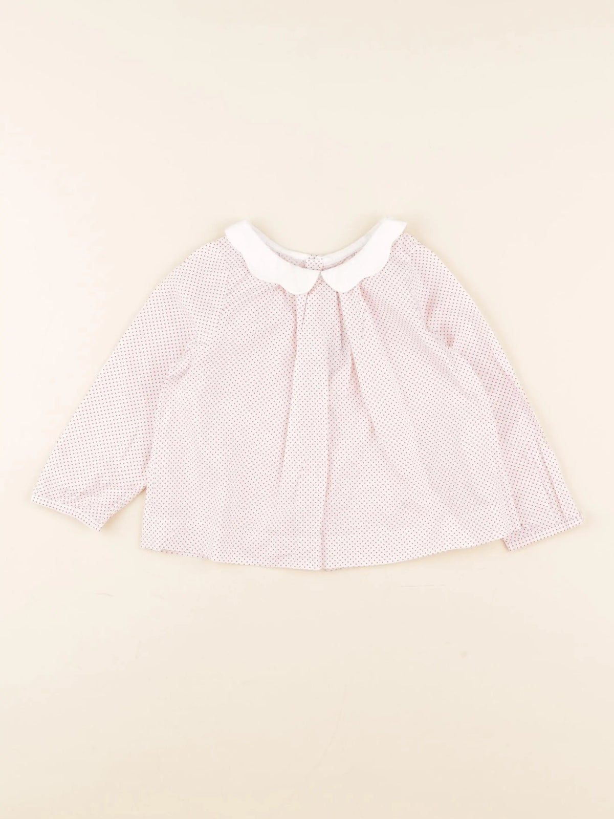 Jacadi - blouse blanc, rouge - 12 mois
