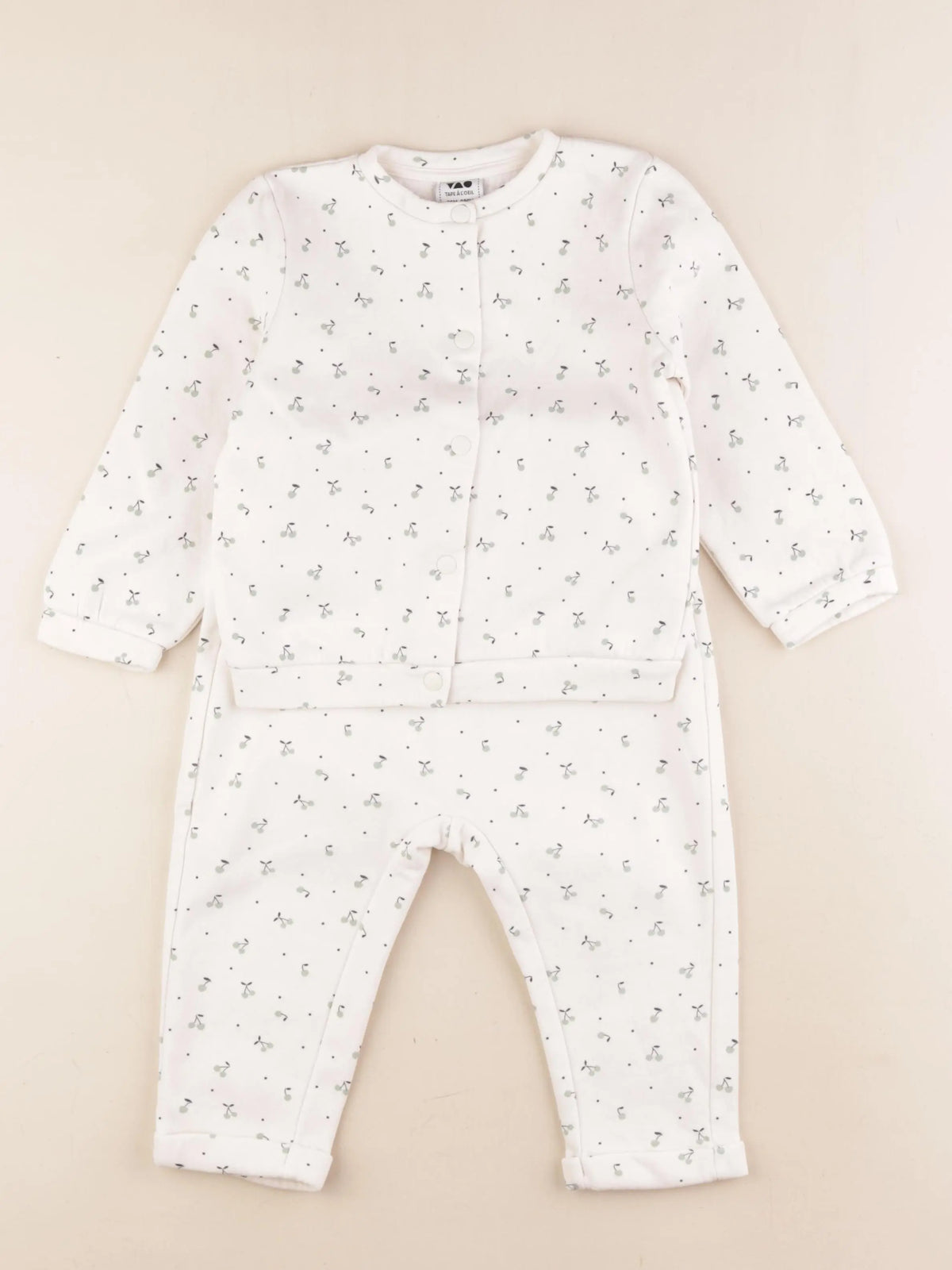 Tape à l'oeil - ensemble doublé beige - 36 mois