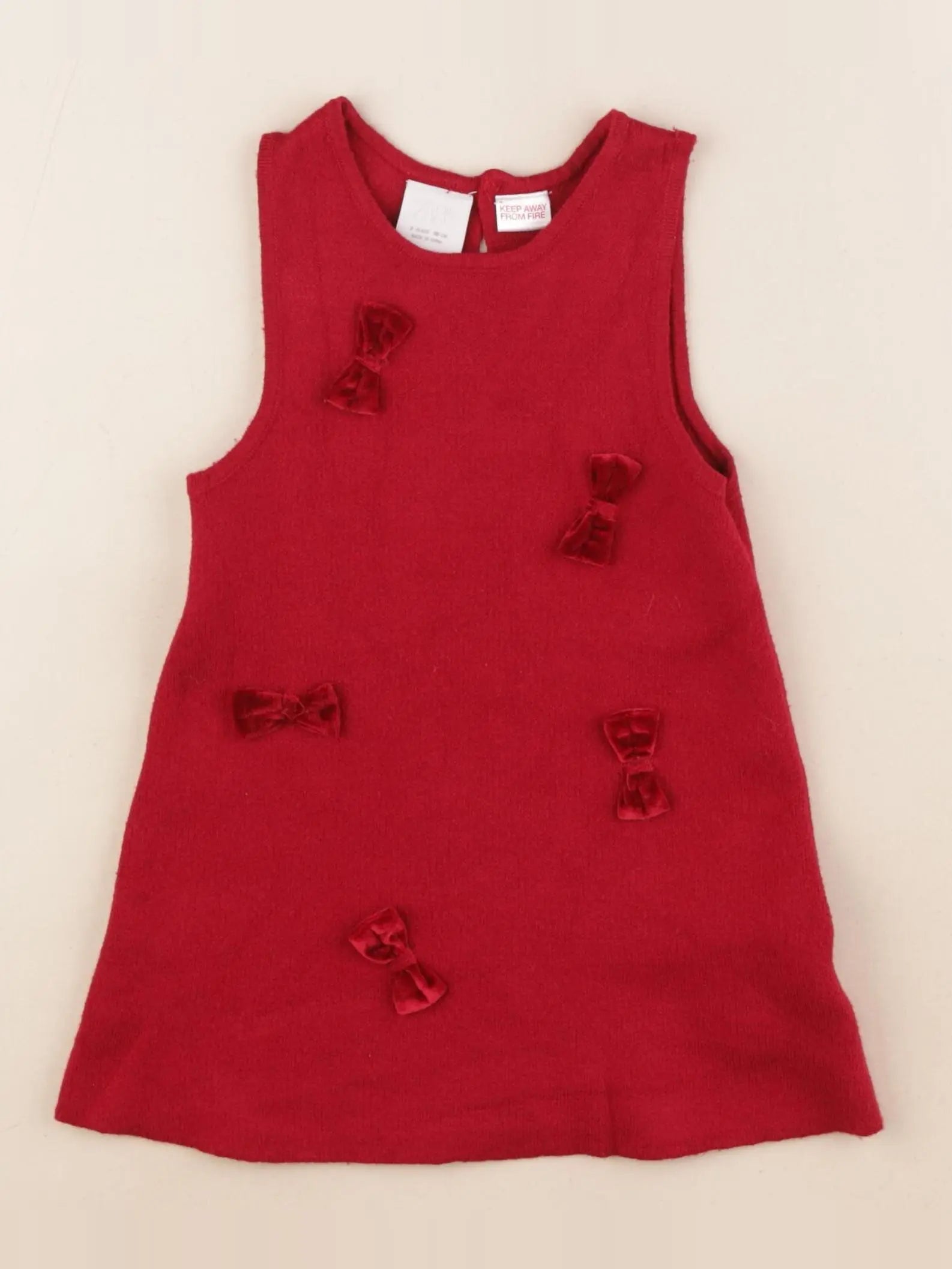 Zara - robe rouge - 3 ans