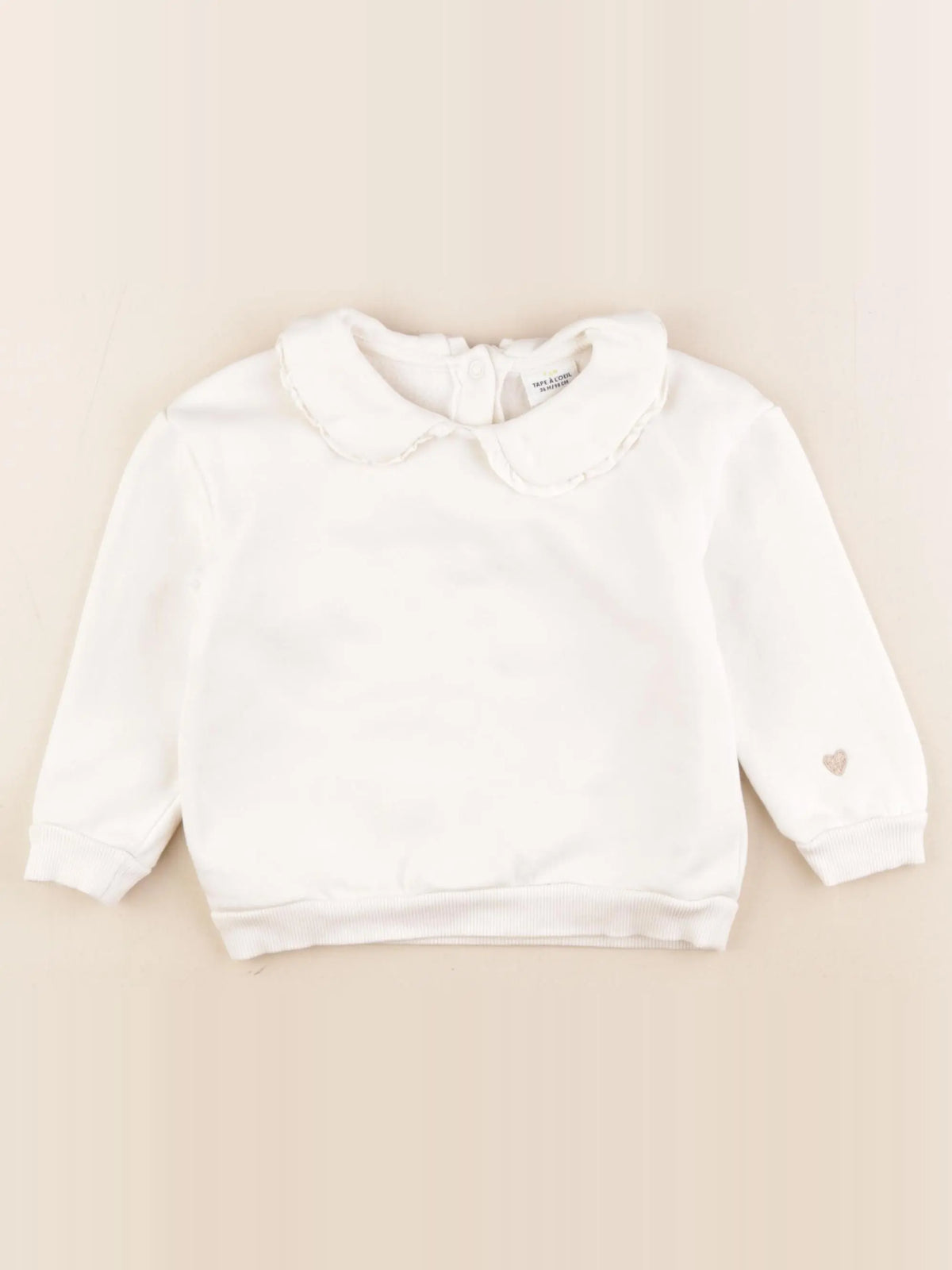 Tape à l'oeil - sweat beige, or - 36 mois