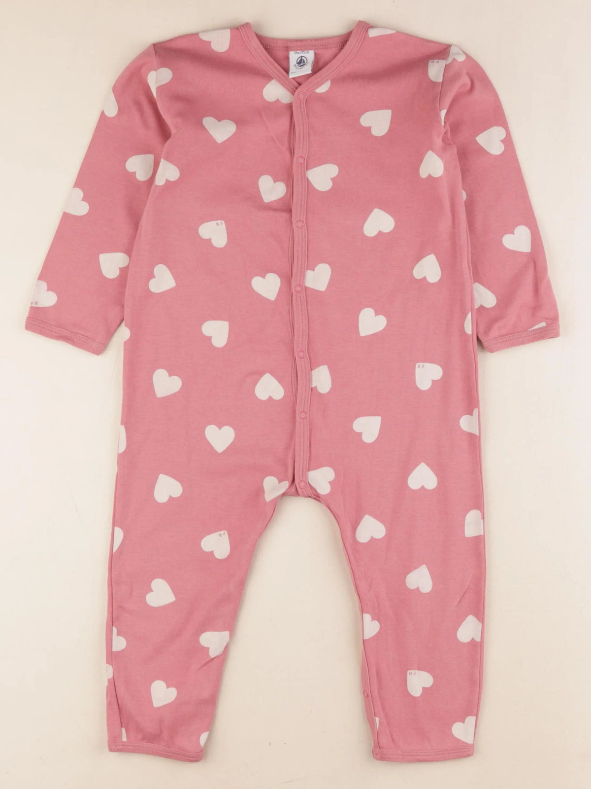 Petit Bateau - pyjama coton rose - 36 mois