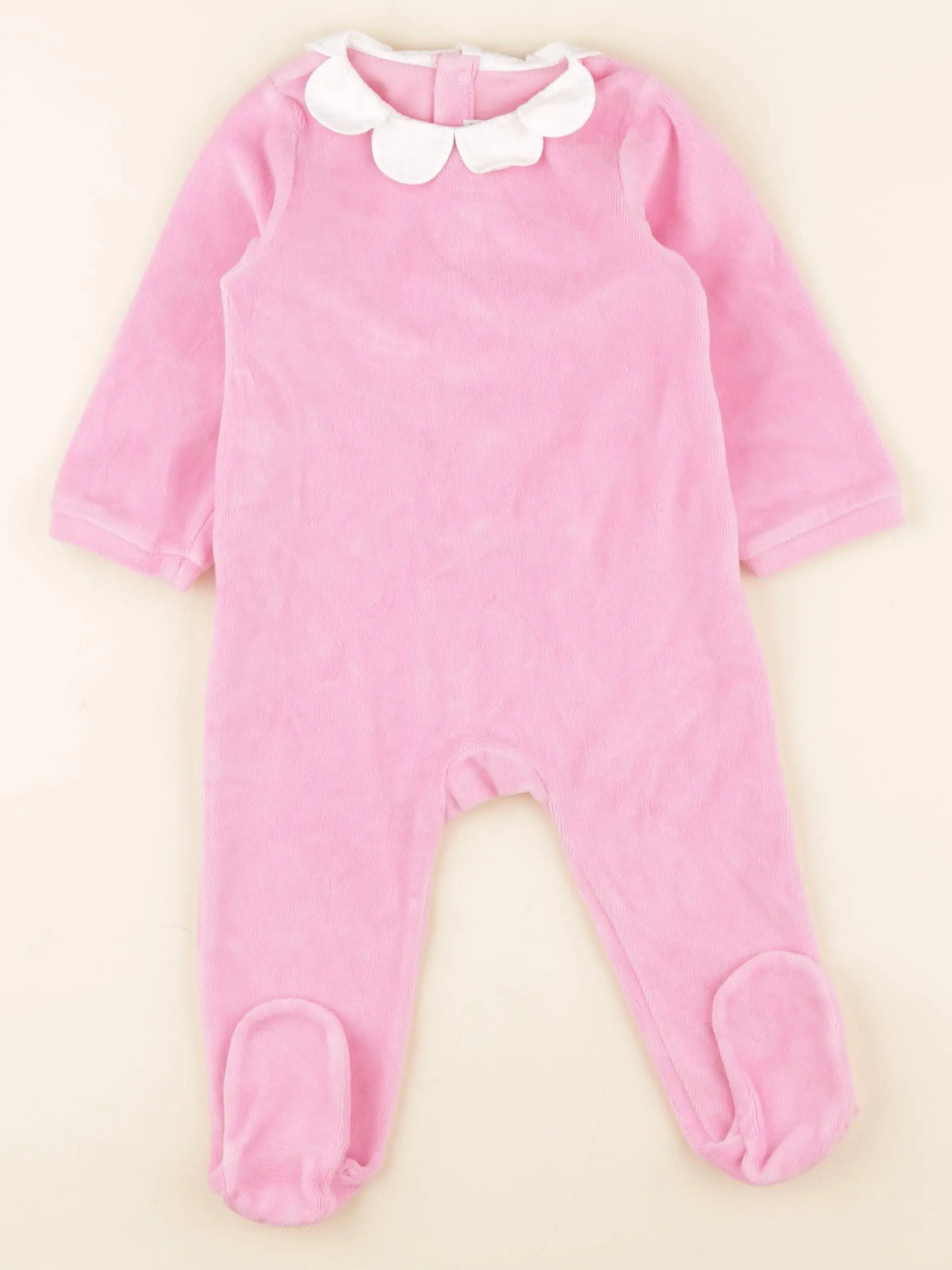 Jacadi - pyjama velours rose - 12 mois