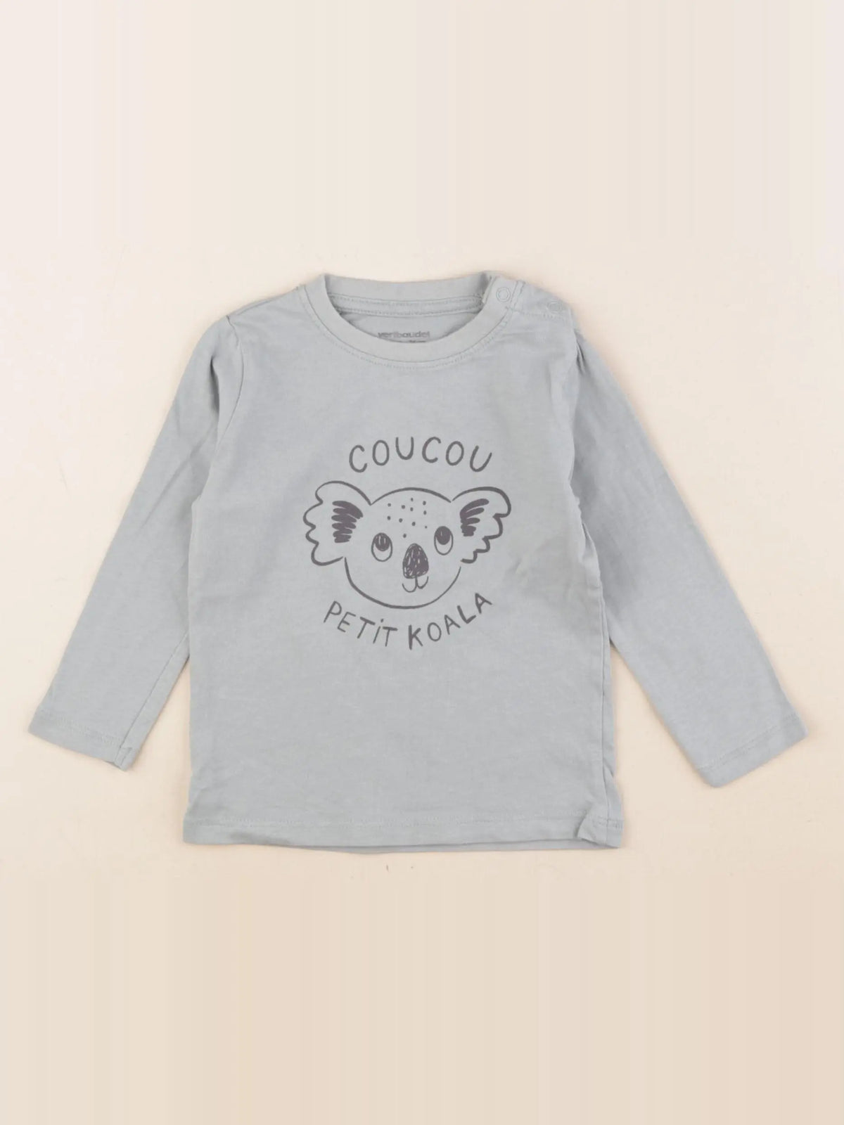 Vertbaudet - tee-shirt vert - 12 mois