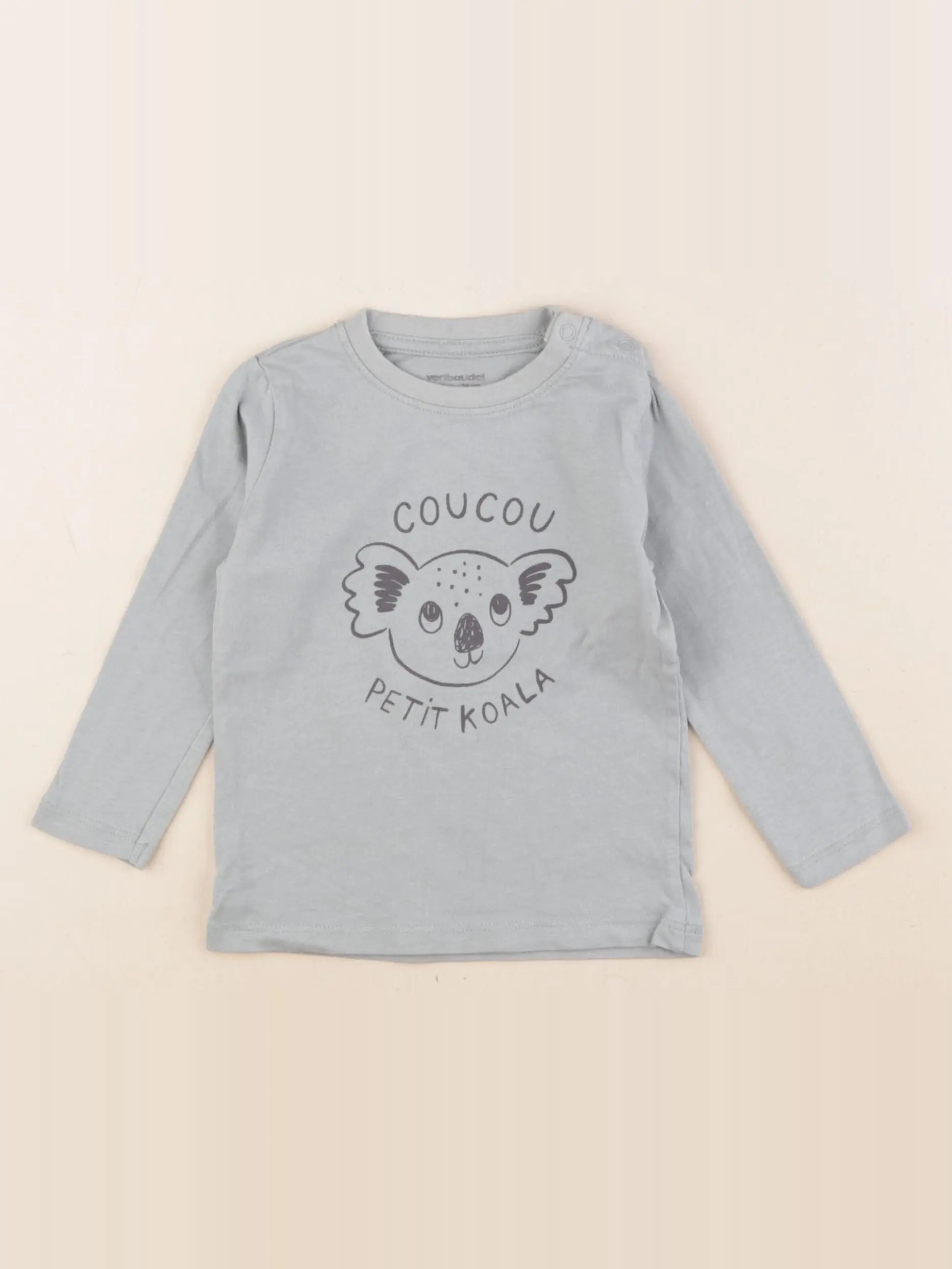 Vertbaudet - tee-shirt vert - 12 mois