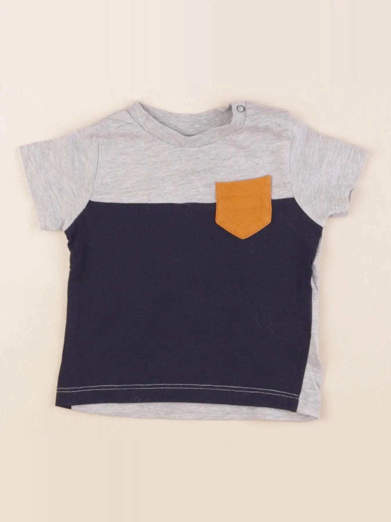 Vertbaudet - tee-shirt bleu - 3 mois