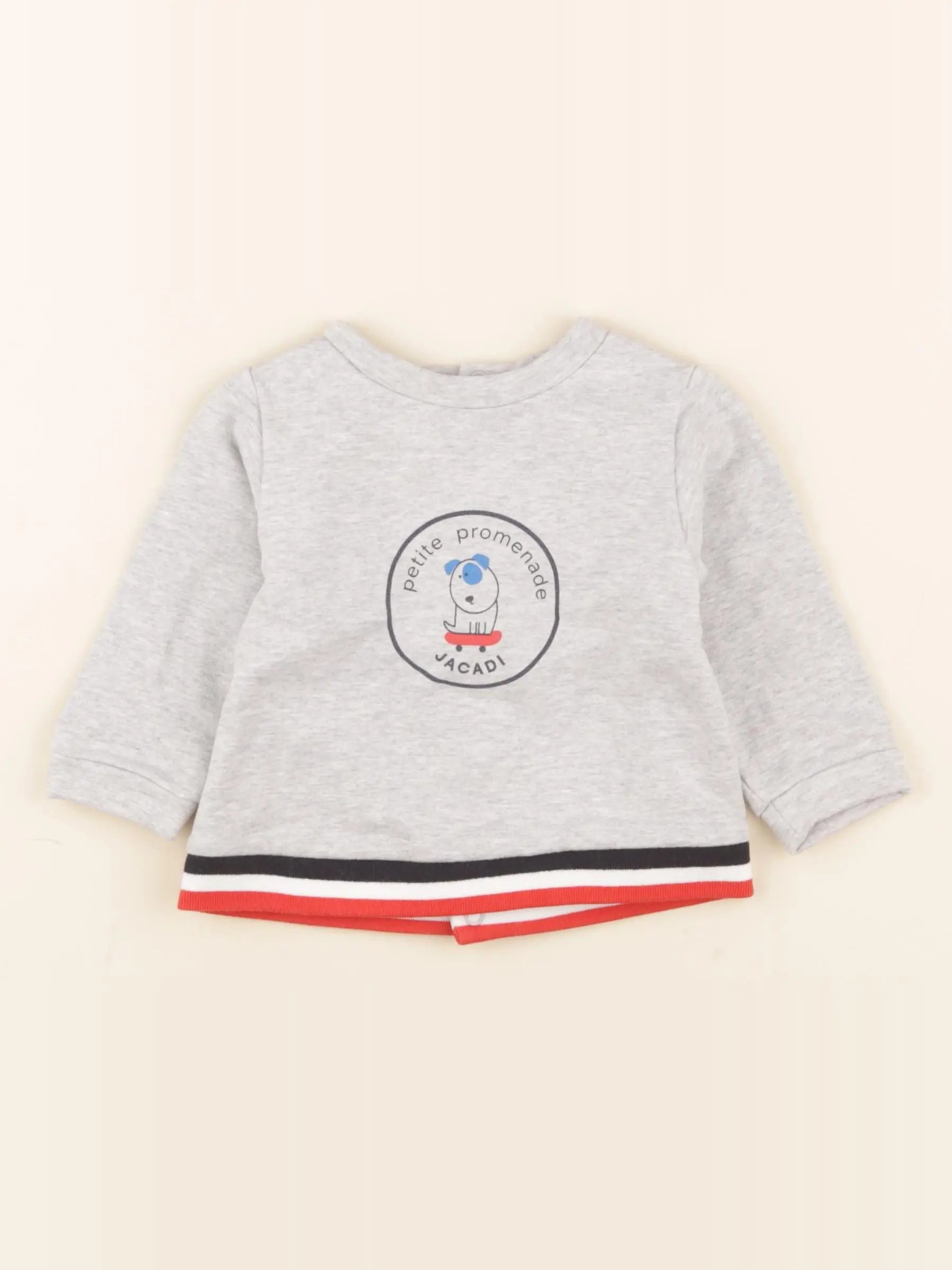 Jacadi - sweat gris - 6 mois