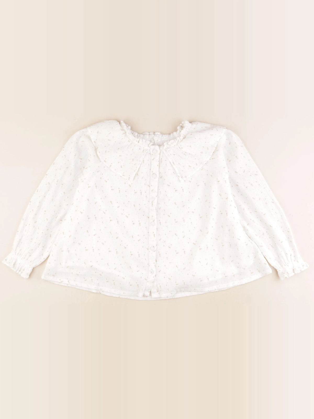 Vertbaudet - blouse blanc, rose - 9 ans