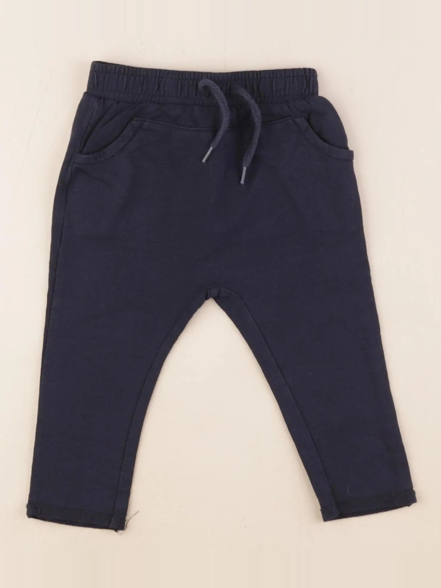 Vertbaudet - pantalon bleu - 12 mois