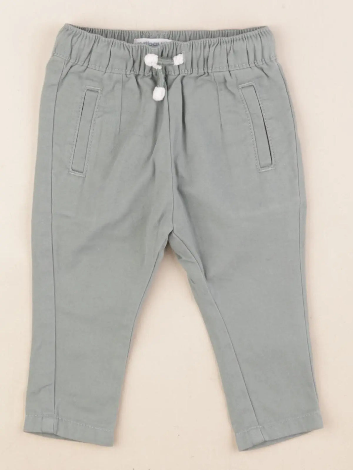Vertbaudet - pantalon vert - 3 mois