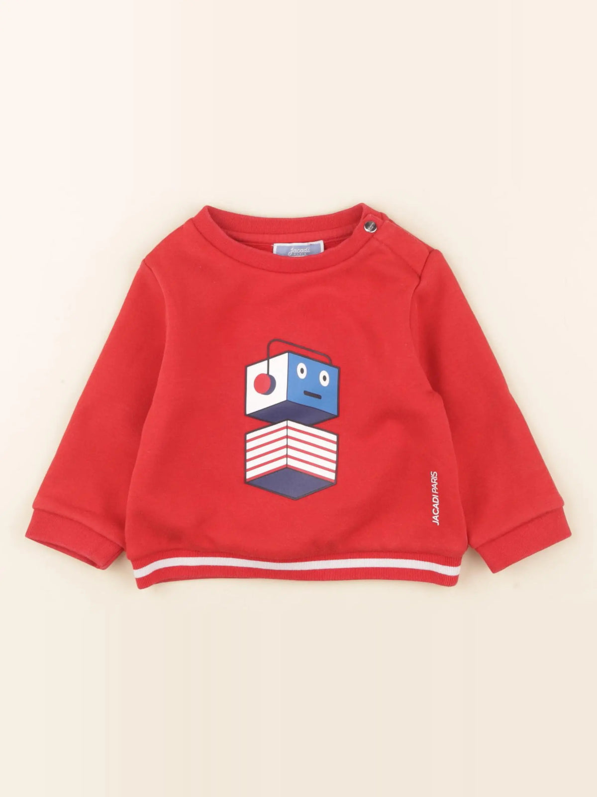 Jacadi - sweat rouge - 12 mois