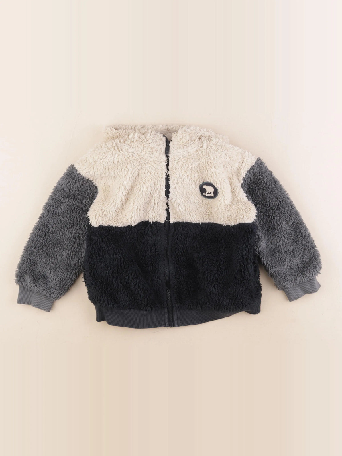 Vertbaudet - veste bleu, blanc - 5 ans