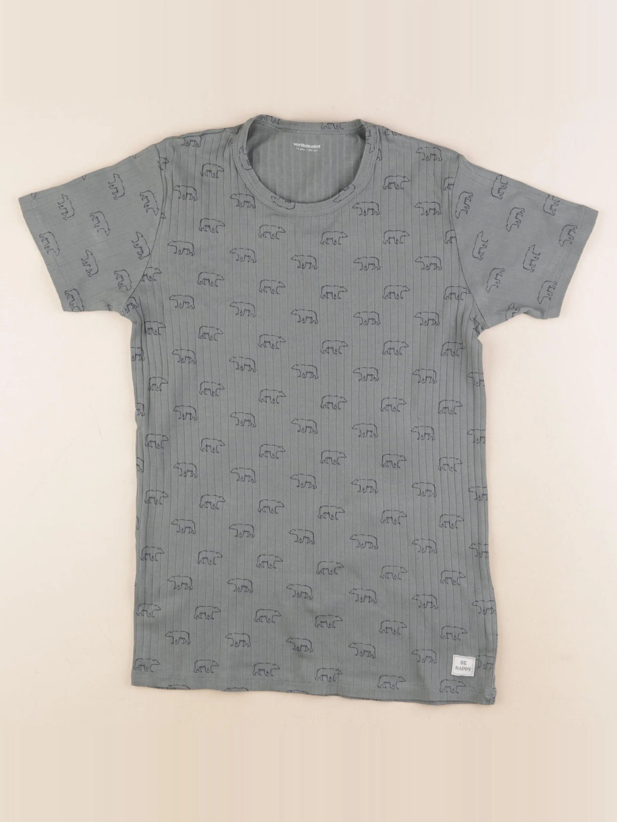 Vertbaudet - tee-shirt vert - 14 ans
