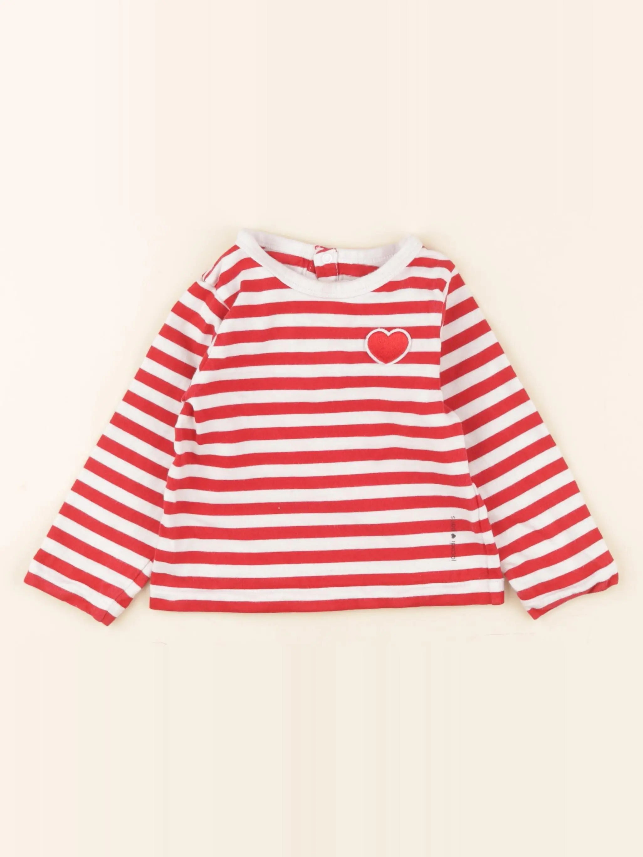 Jacadi - tee-shirt rouge - 24 mois