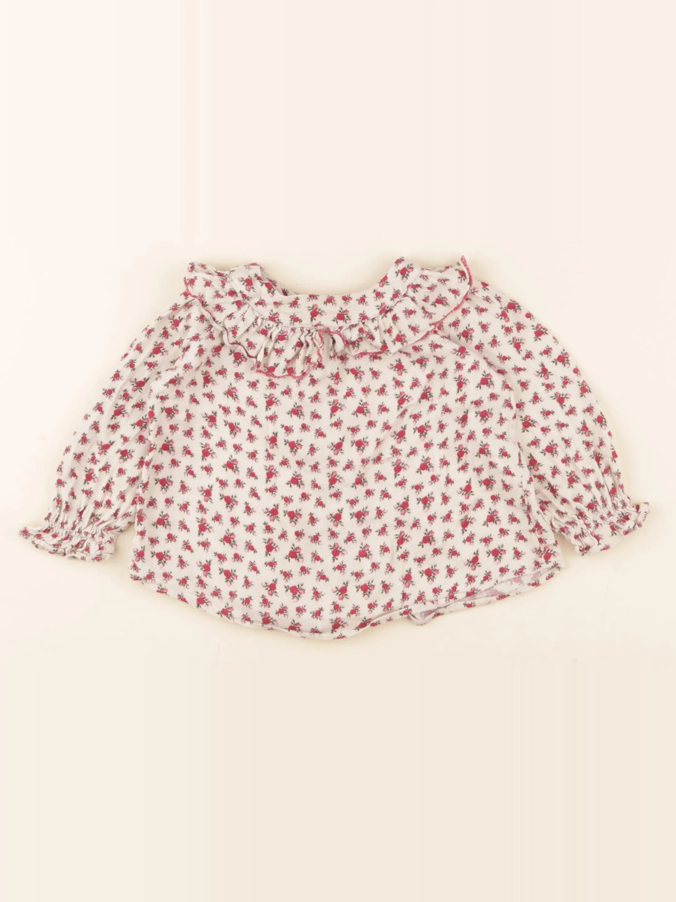 Zara - blouse rose - 9/12 mois