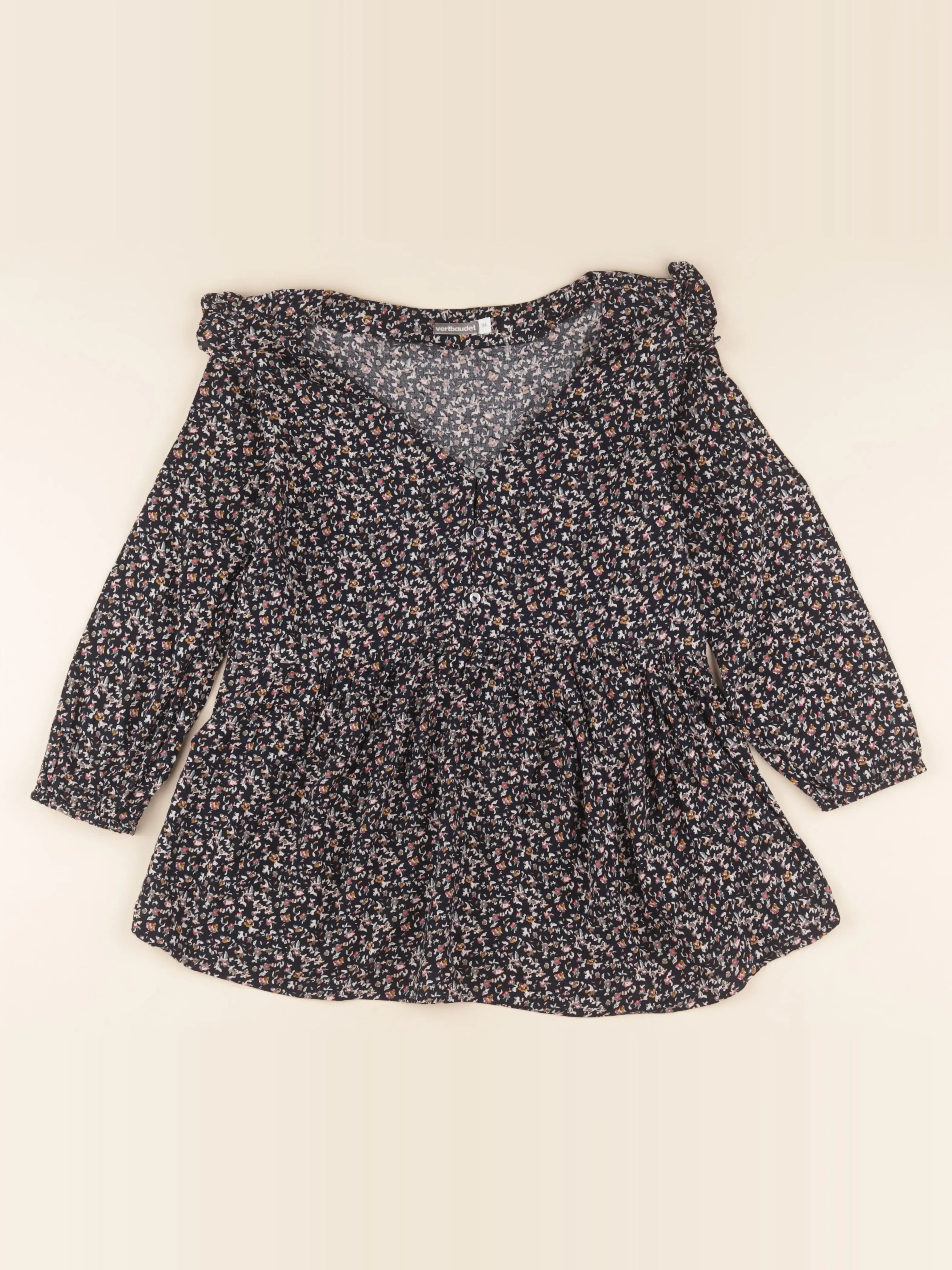 Vertbaudet - blouse allaitement bleu - 34