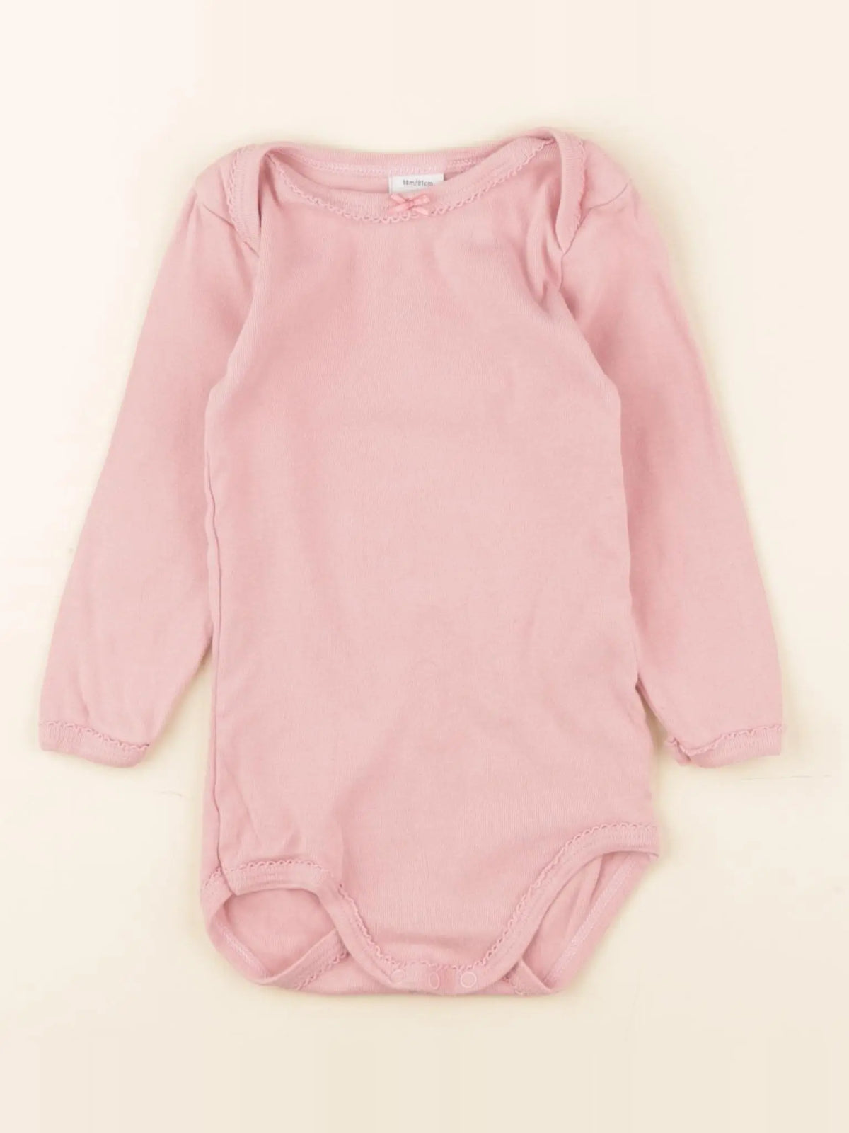 Petit Bateau - body rose - 18 mois