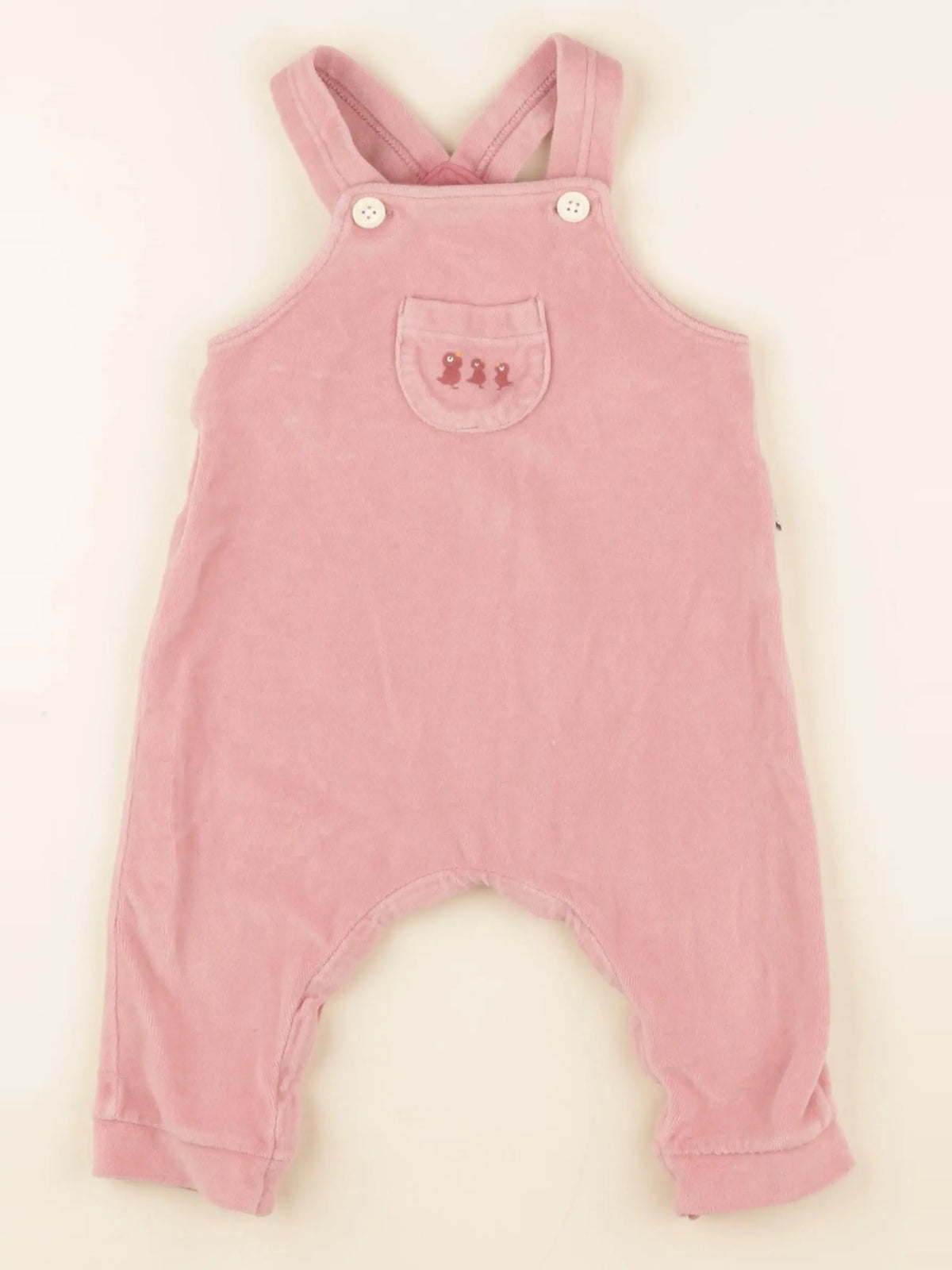 Petit Bateau - salopette rose - 12 mois