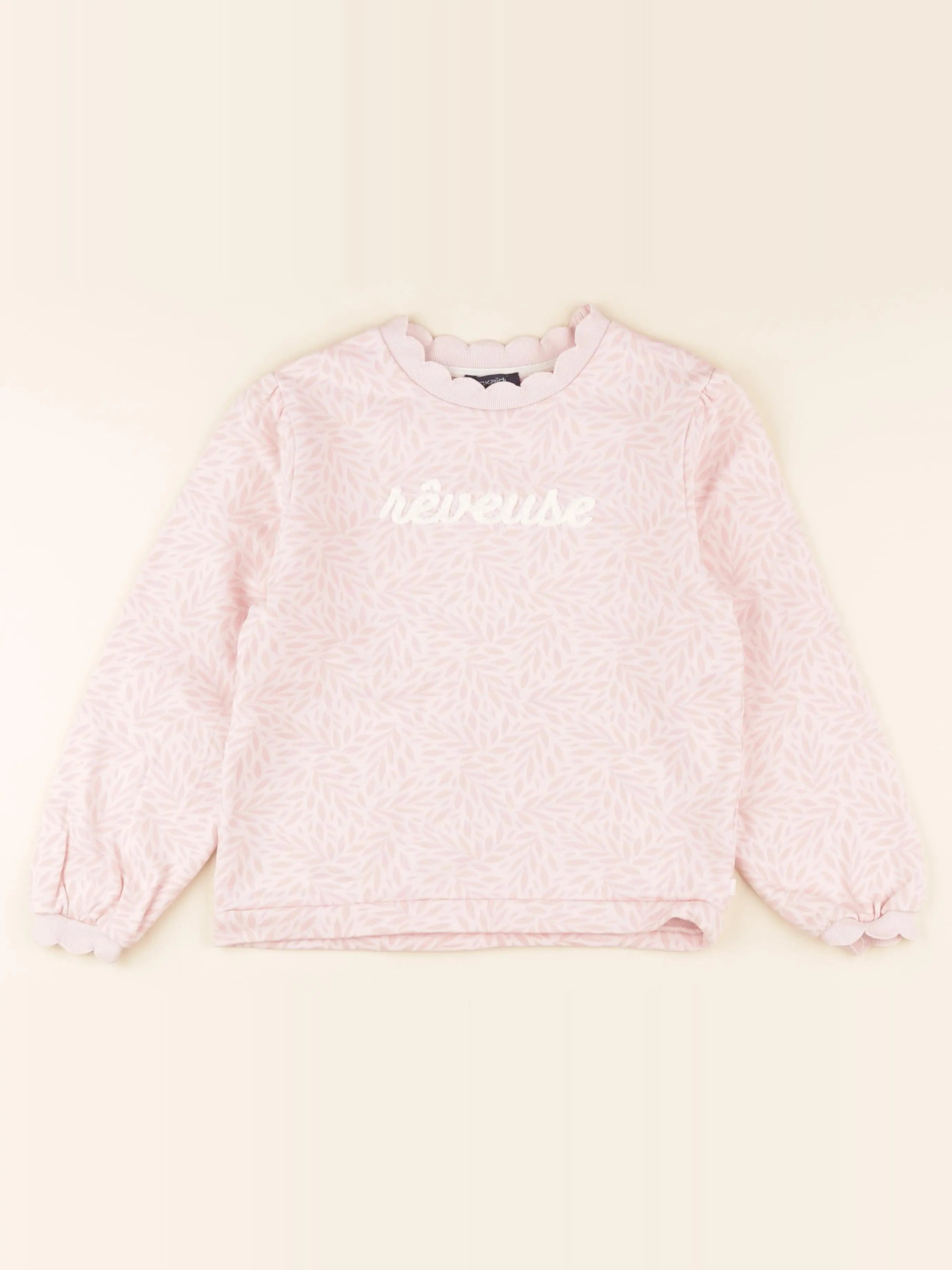 Okaidi - sweat rose - 8 ans