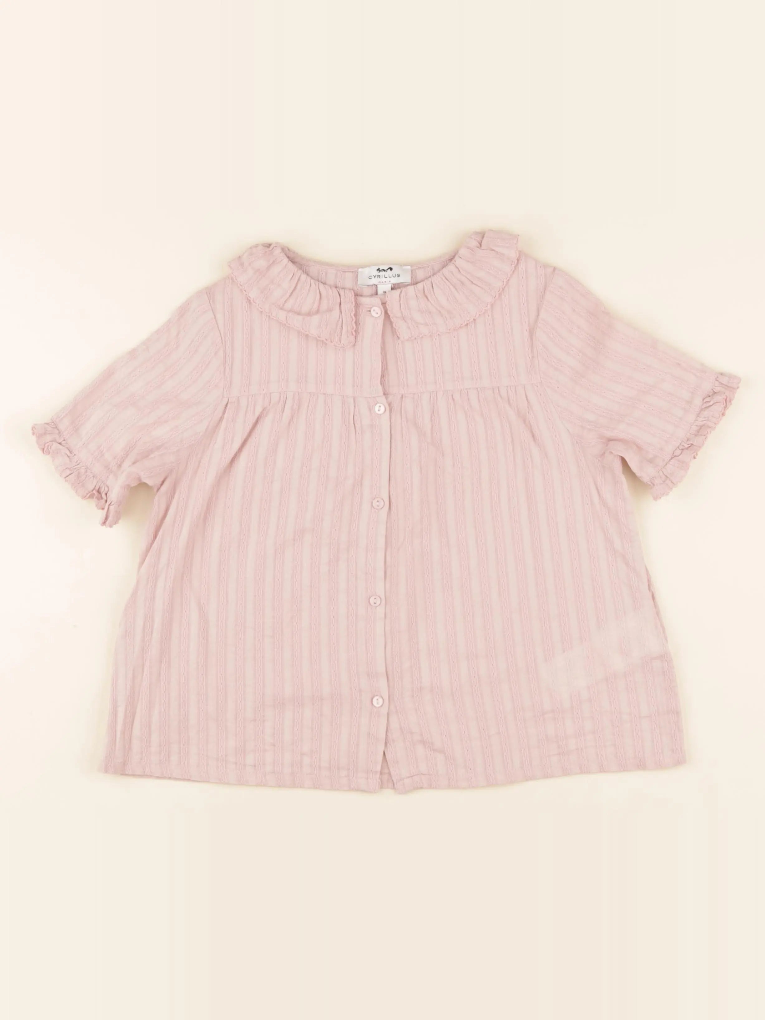Cyrillus - blouse rose - 8 ans