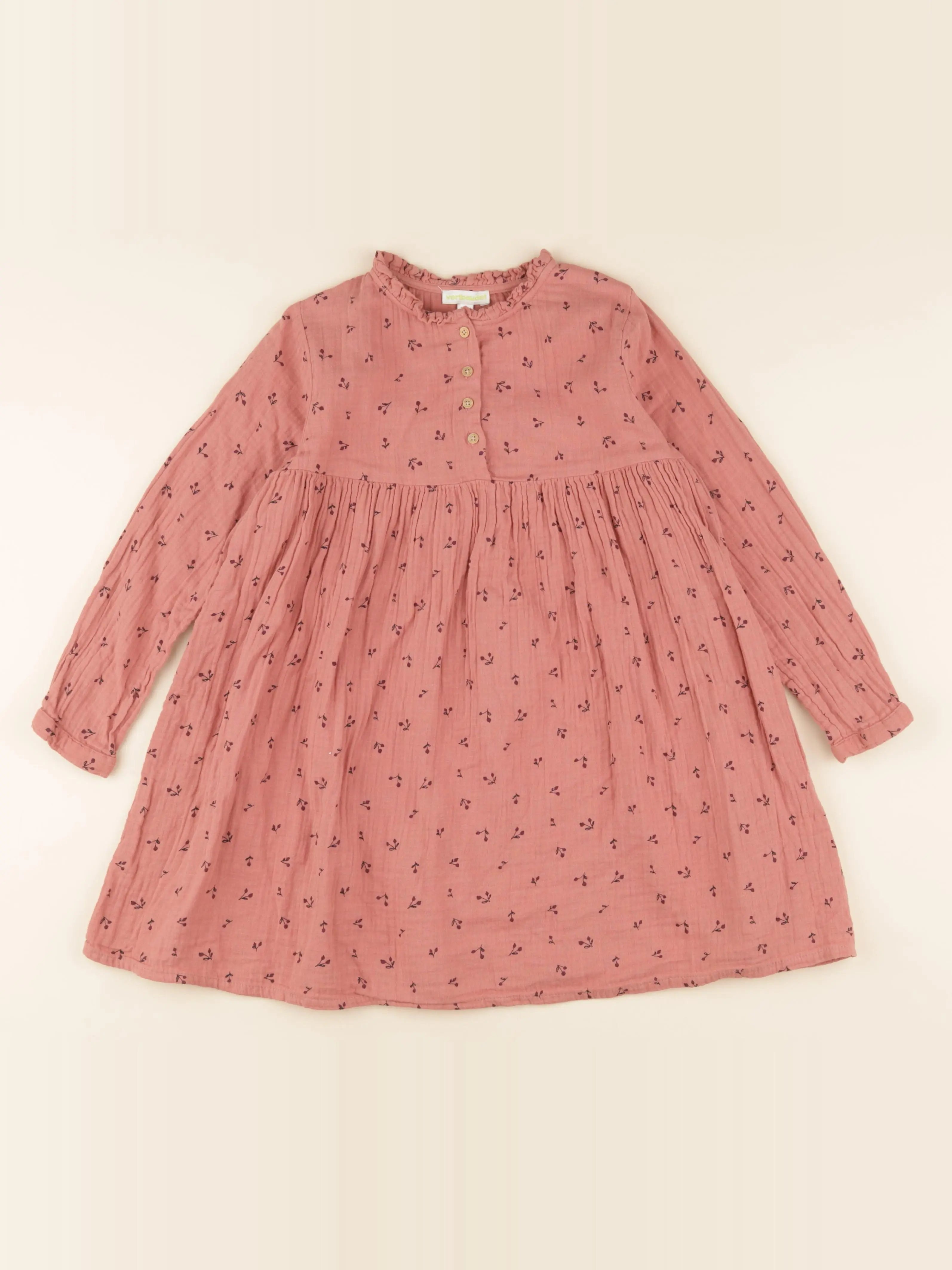 Vertbaudet - robe rose - 7 ans