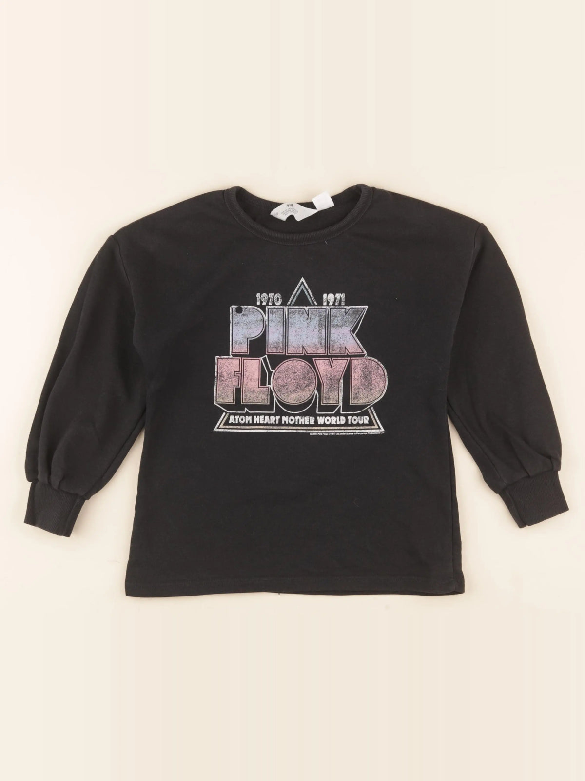H&M - sweat noir - 6/7 ans
