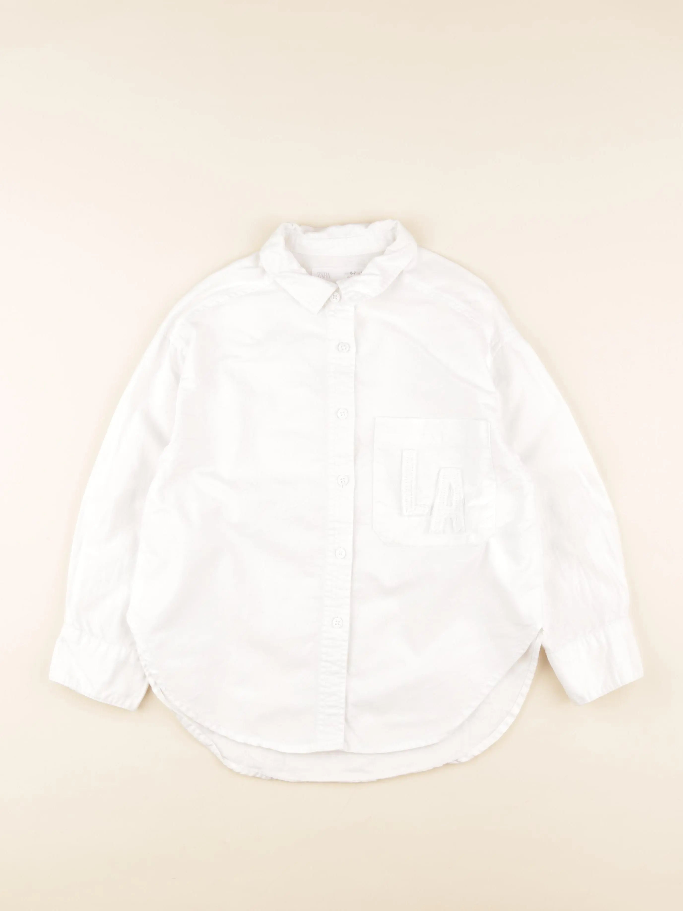 Zara - chemise blanc - 6/7 ans