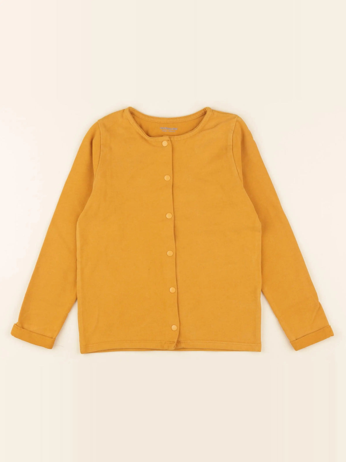 Vertbaudet - sweat jaune - 6 ans