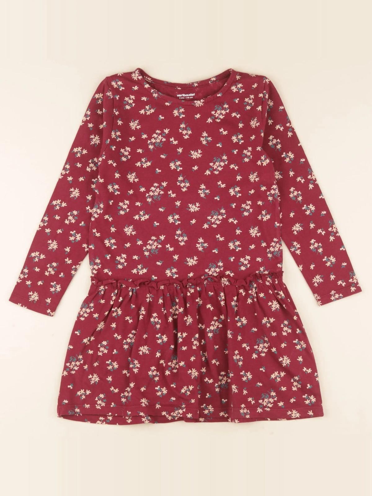 Vertbaudet - robe violet - 6 ans