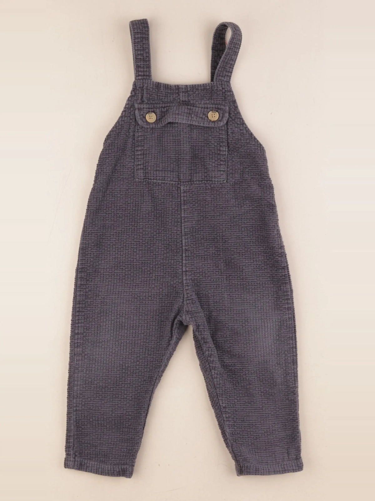 Zara - salopette gris - 12/18 mois