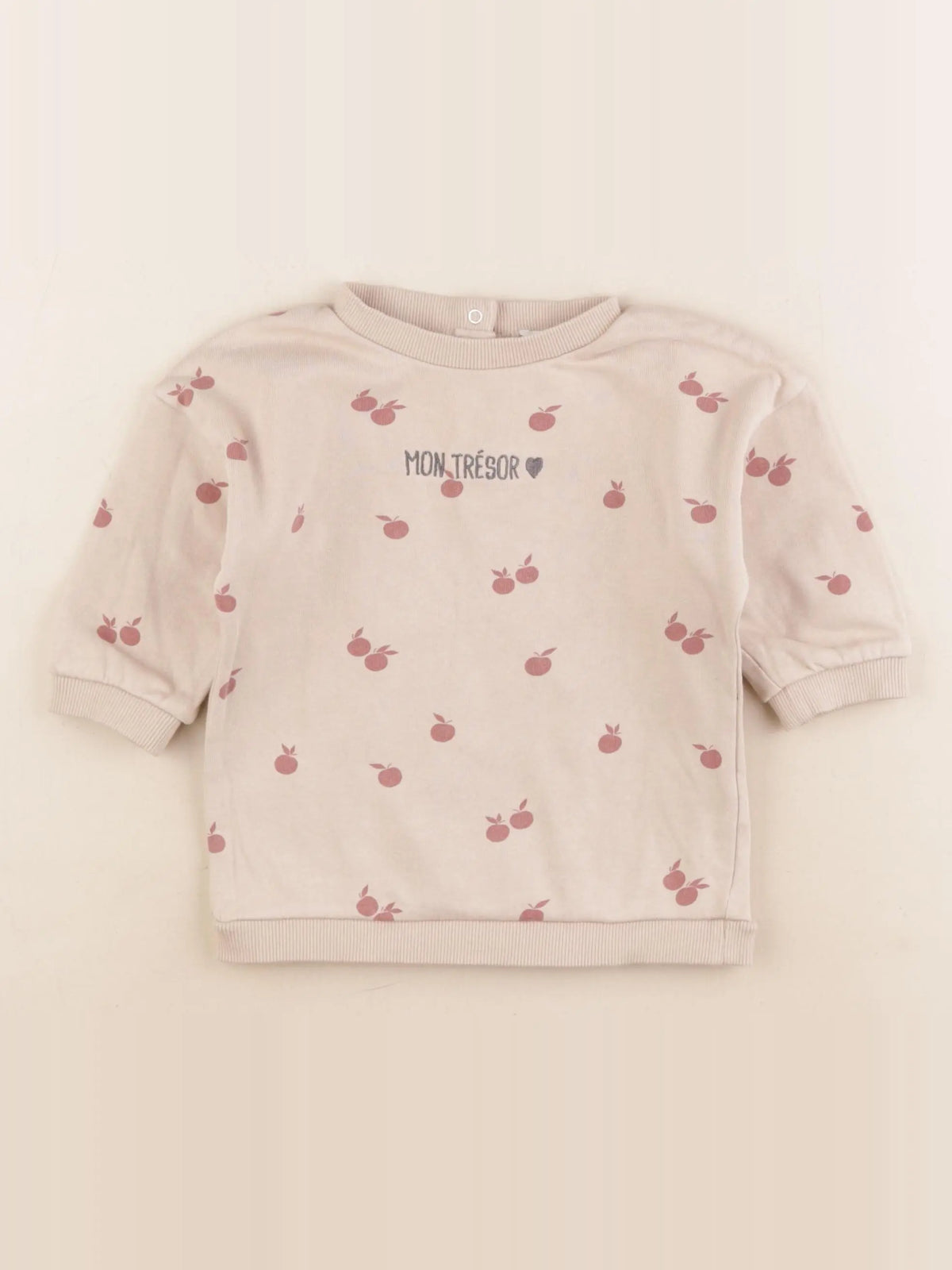 Vertbaudet - robe beige - 12 mois