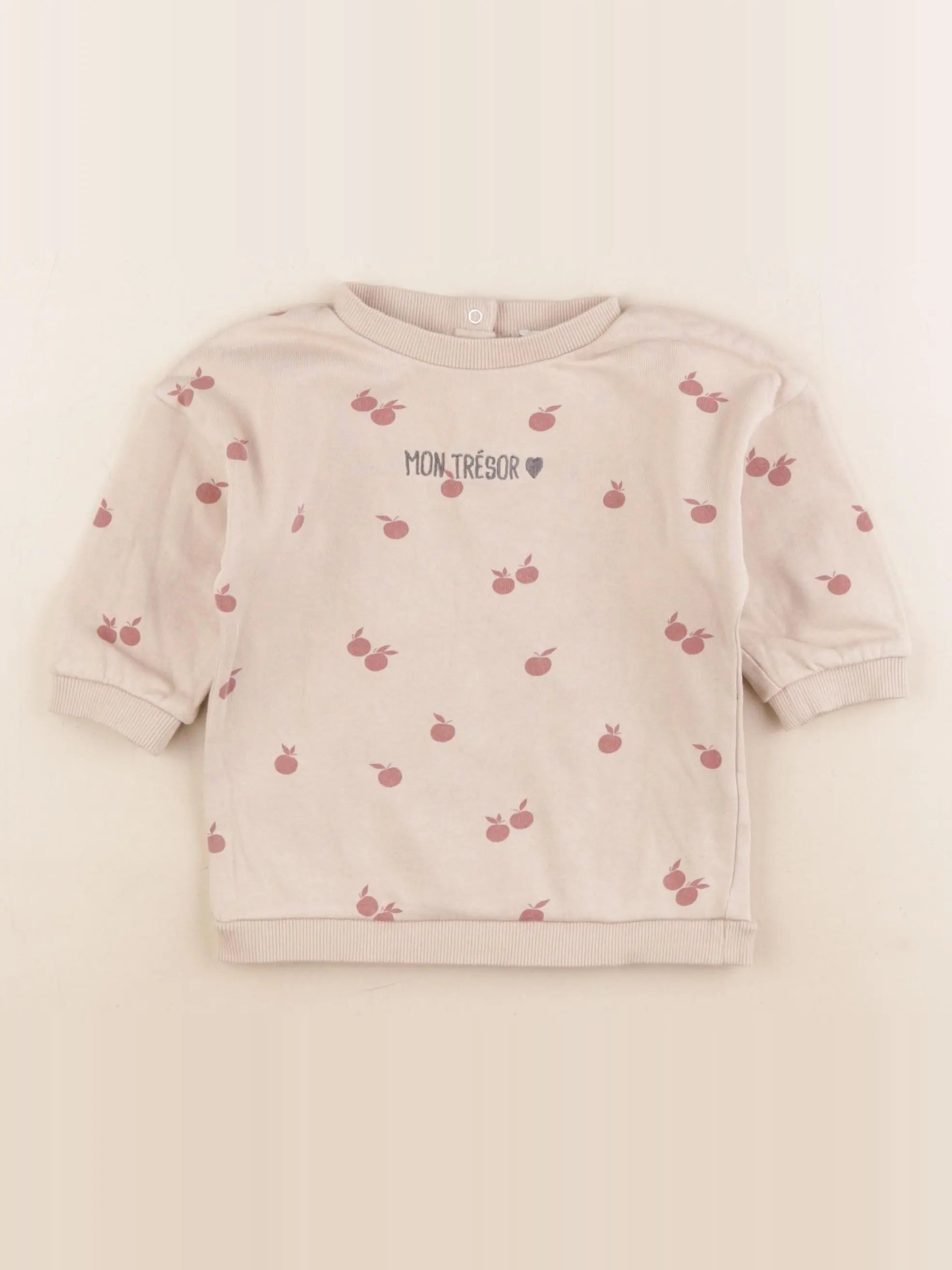 Vertbaudet - robe beige - 12 mois