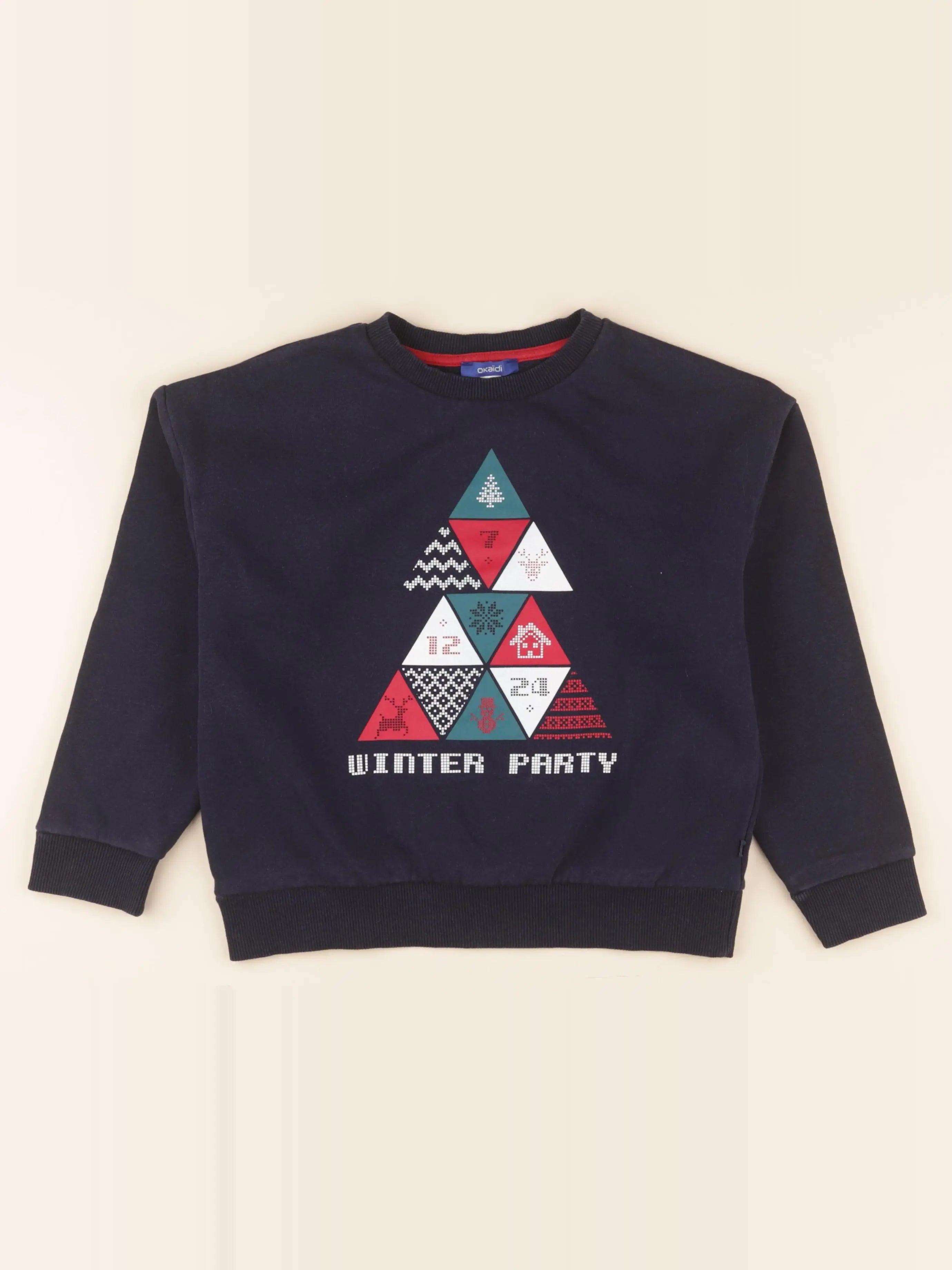 Okaidi - sweat bleu - 8 ans